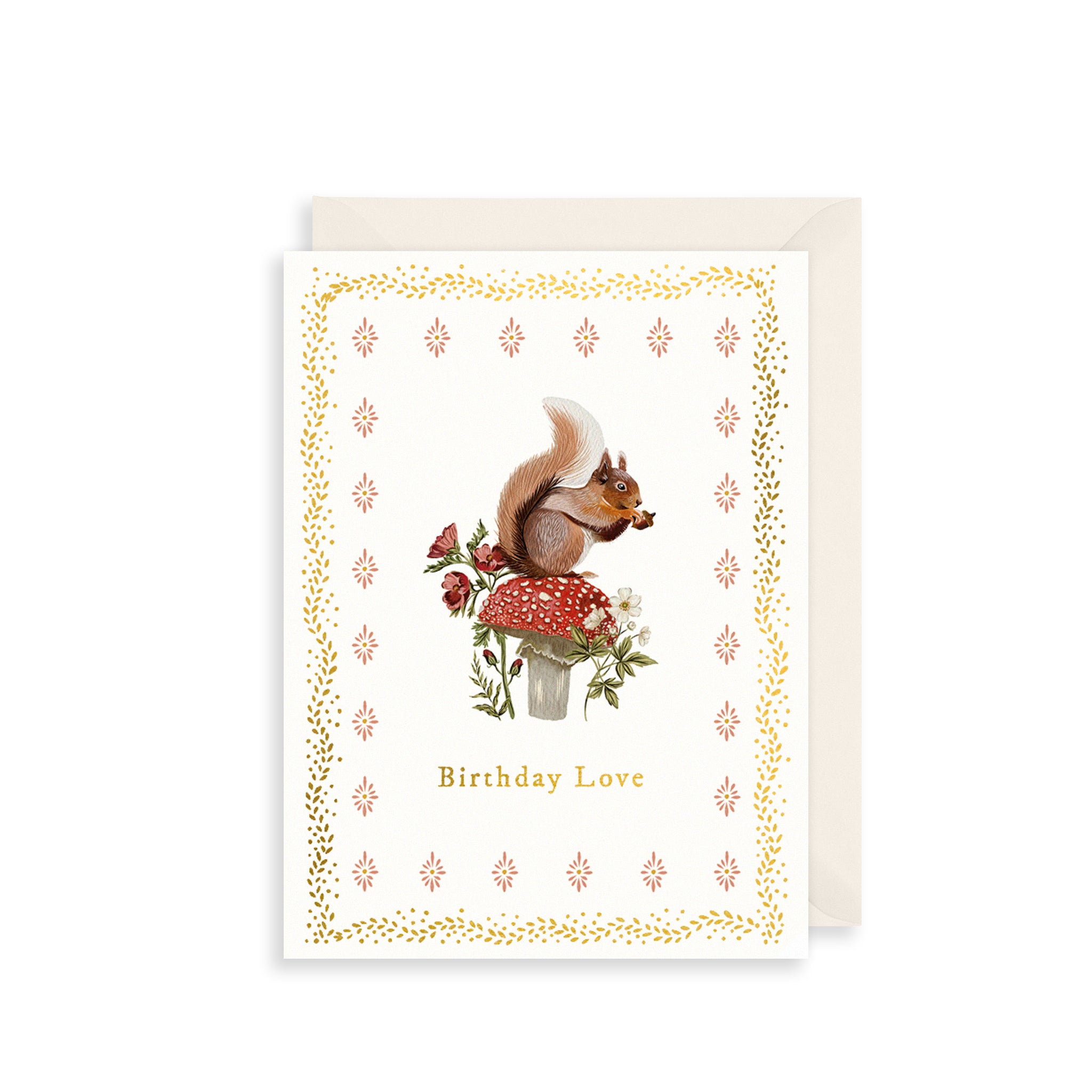 Birthday Squirrel Greetings Card