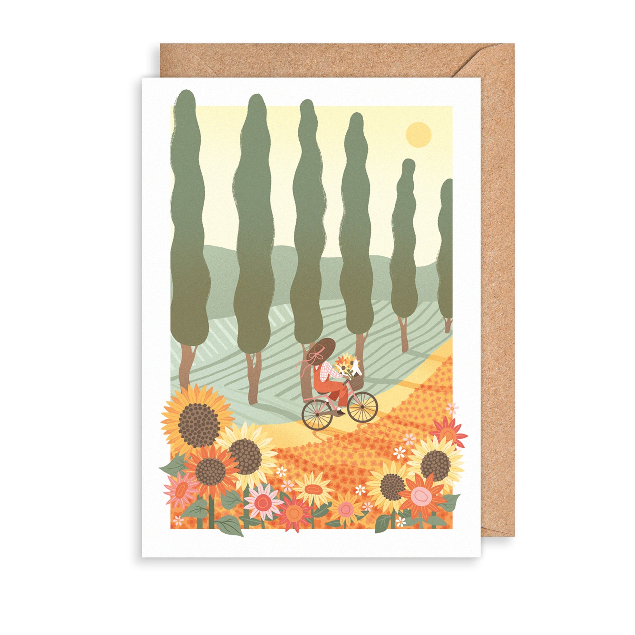 Bicycle Ride Cat Everyday Card