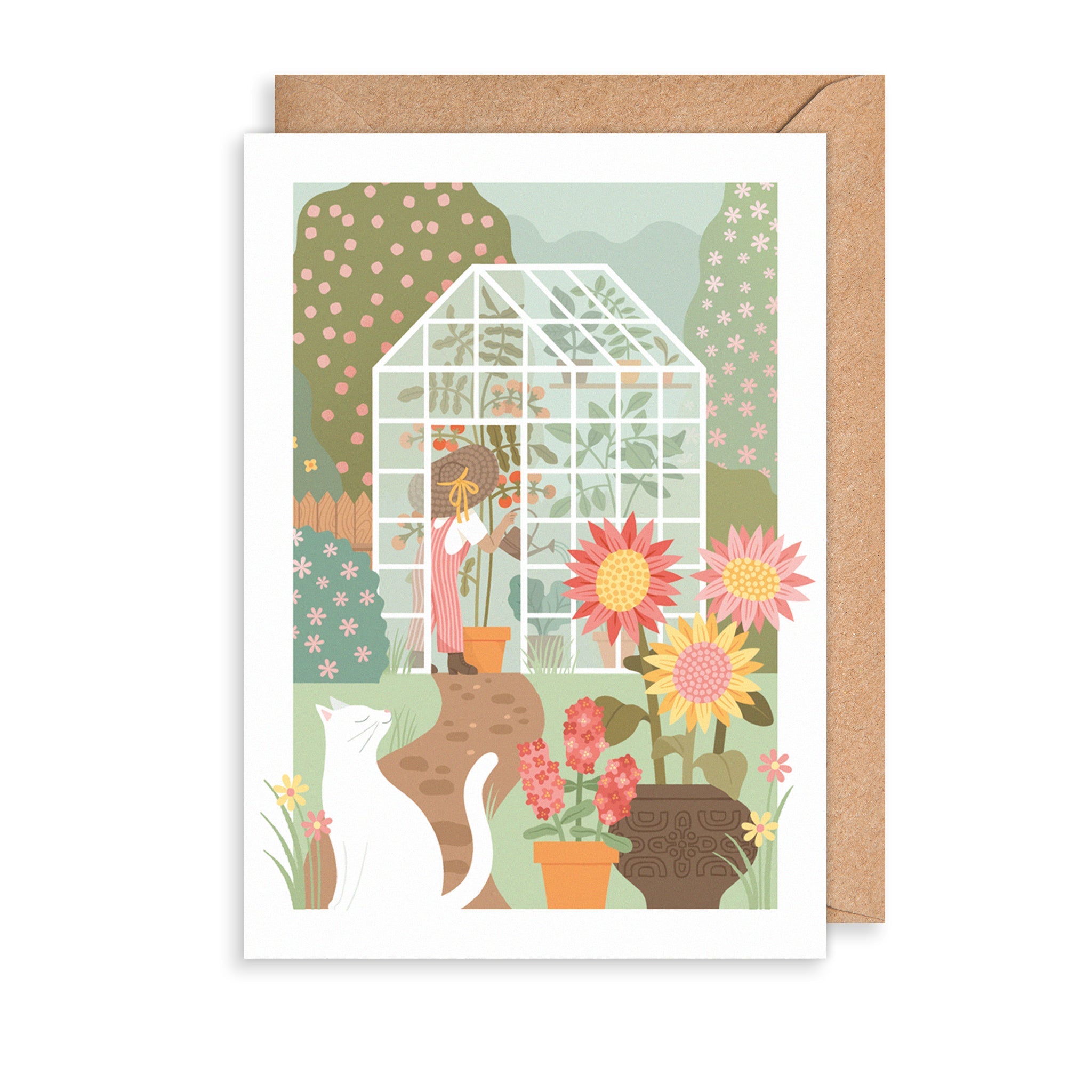 Greenhouse Cat Everyday Card