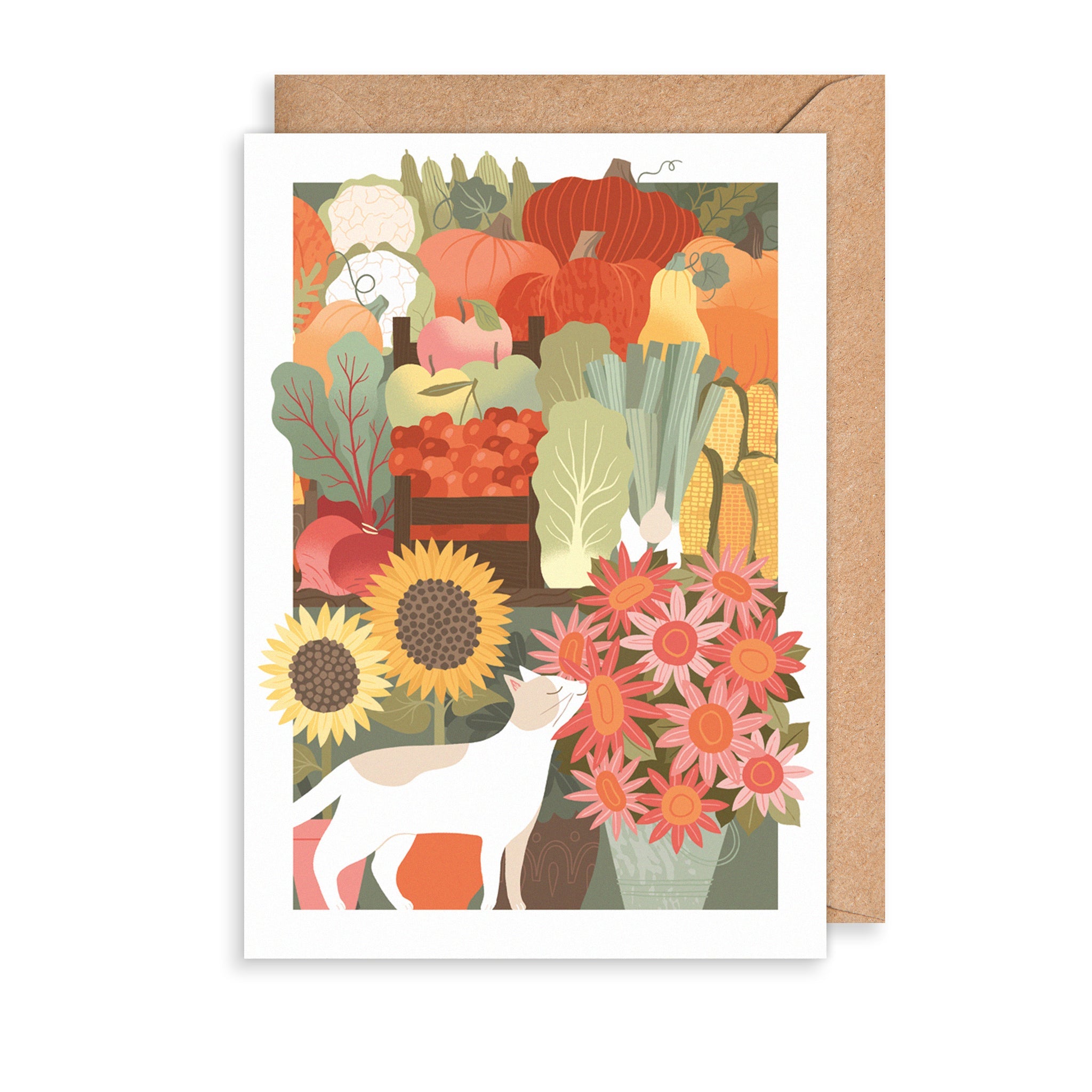 Vegetable Patch Cat Everyday Card