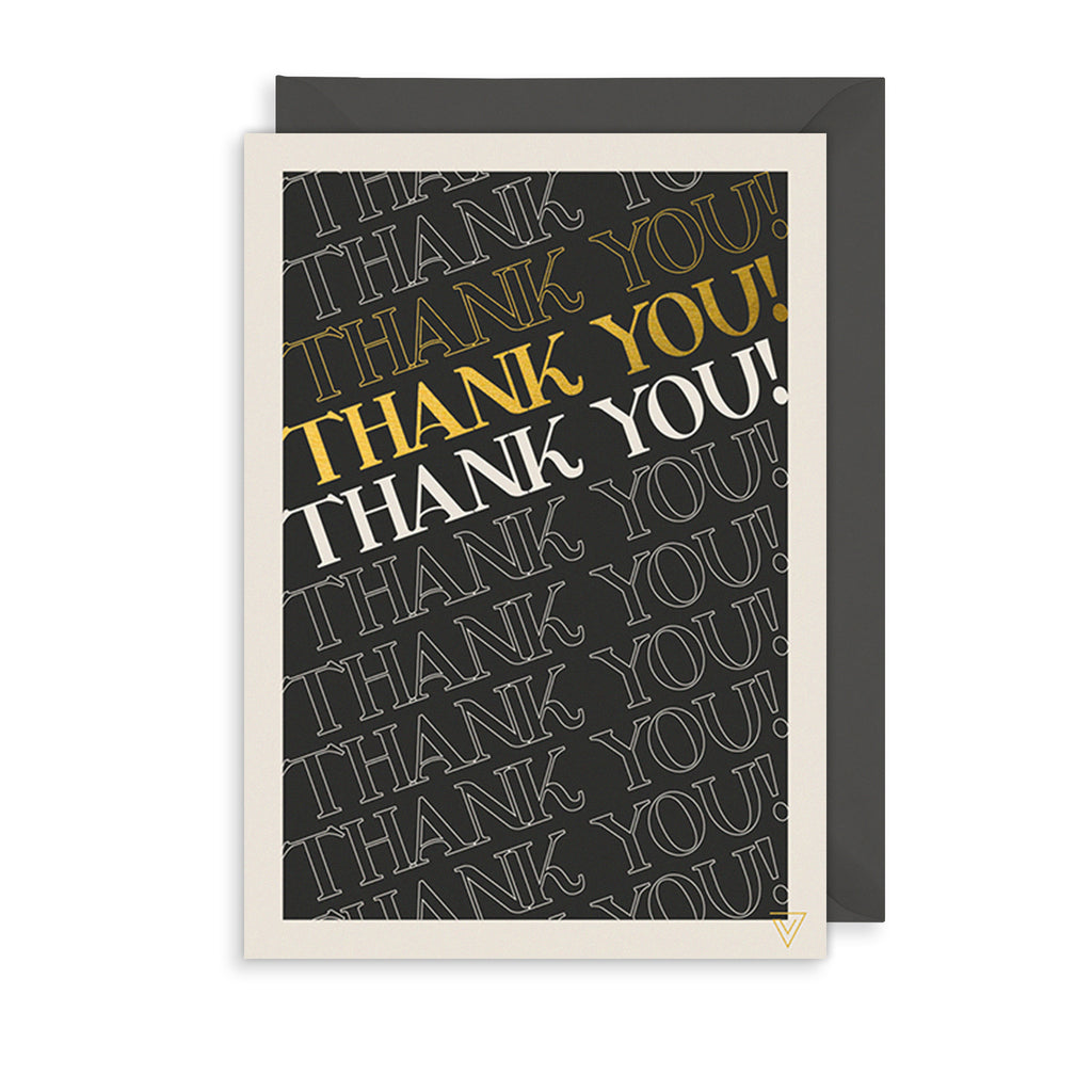 Thank You Message Greetings Card The Art File