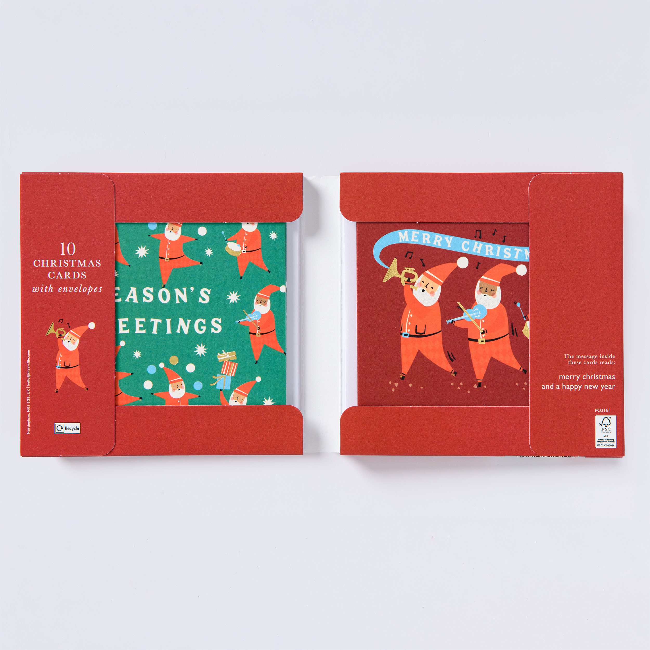 Musical Santa Christmas Card Wallet