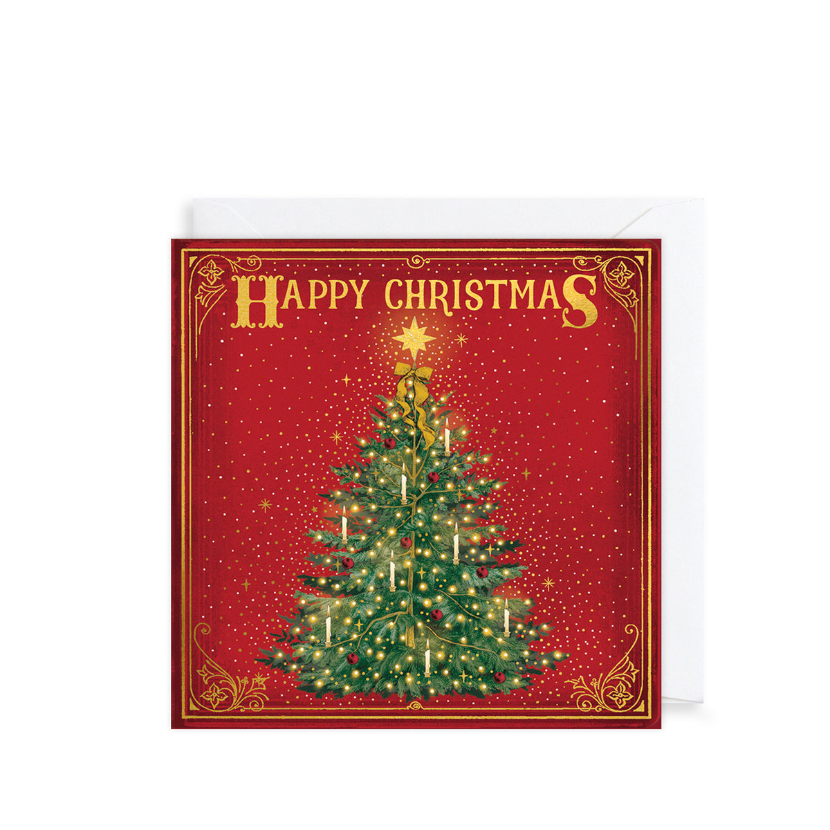 Storybook Santa & Tree Christmas Card Wallet