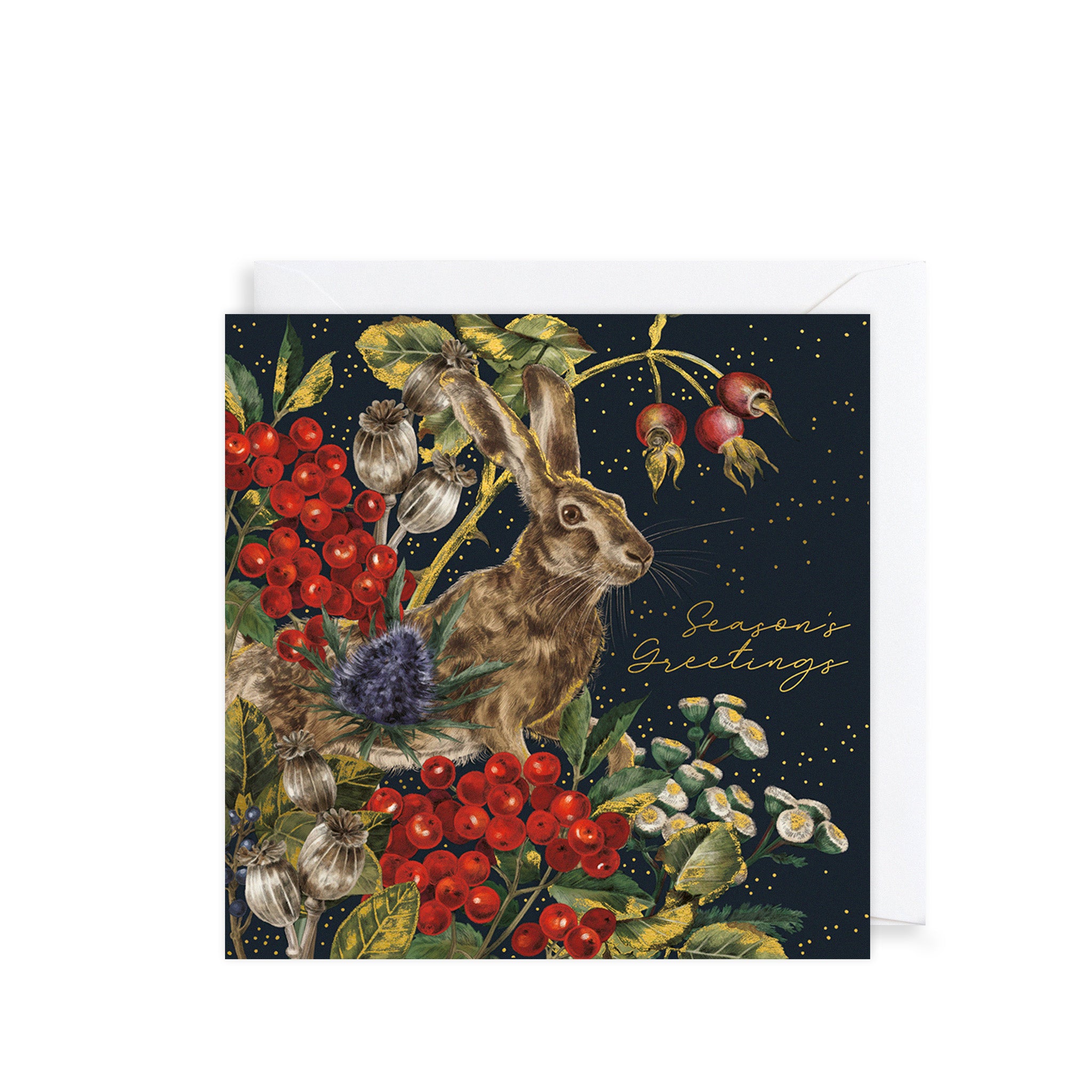 Owl & Hare Fable Christmas Card Wallet