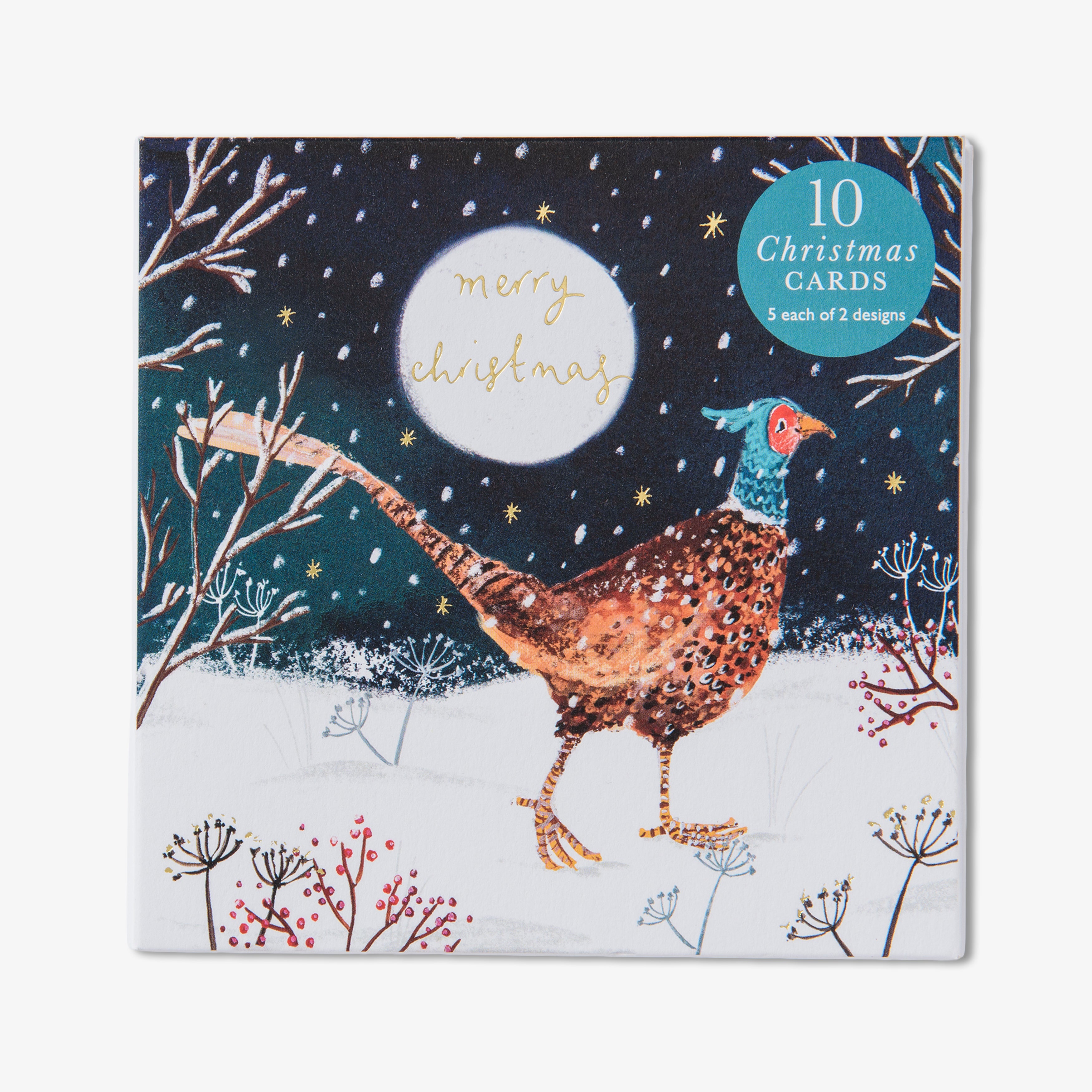 Rabbit & Pheasant Christmas Card Wallet