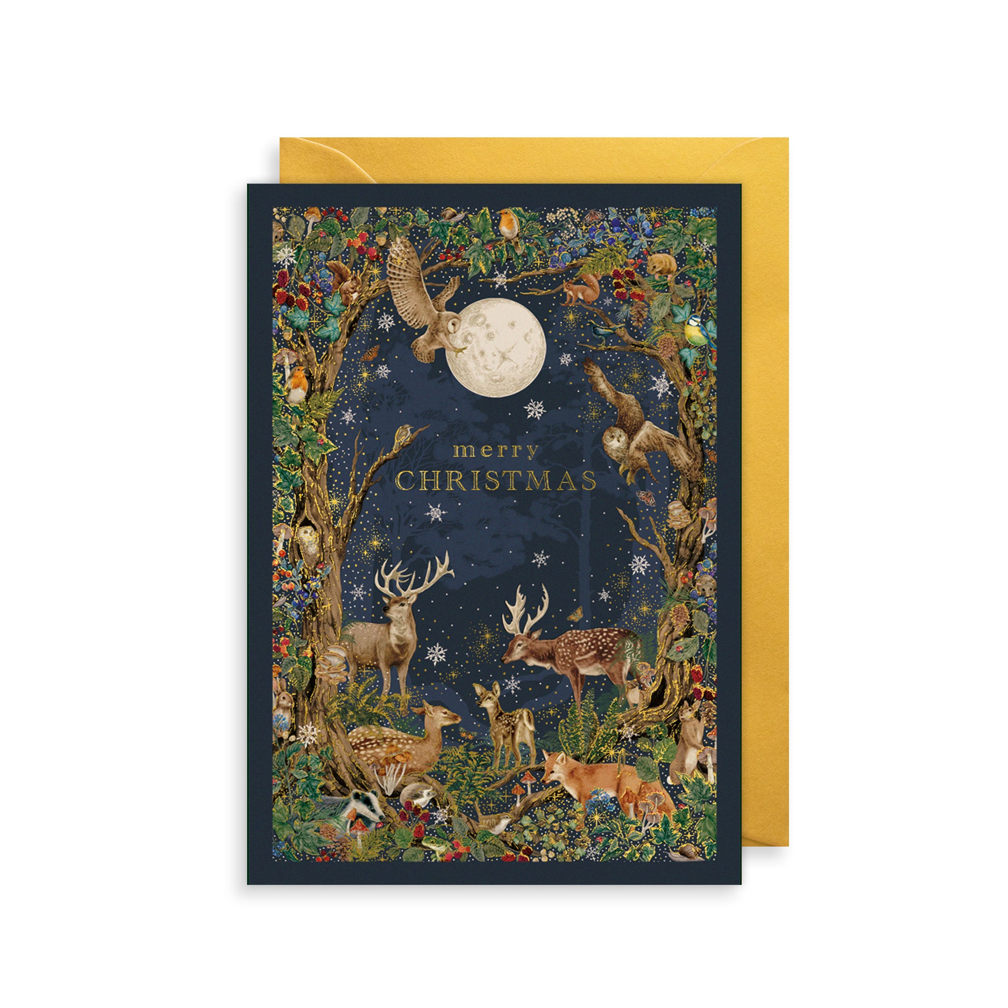 Midnight Forest Christmas Card