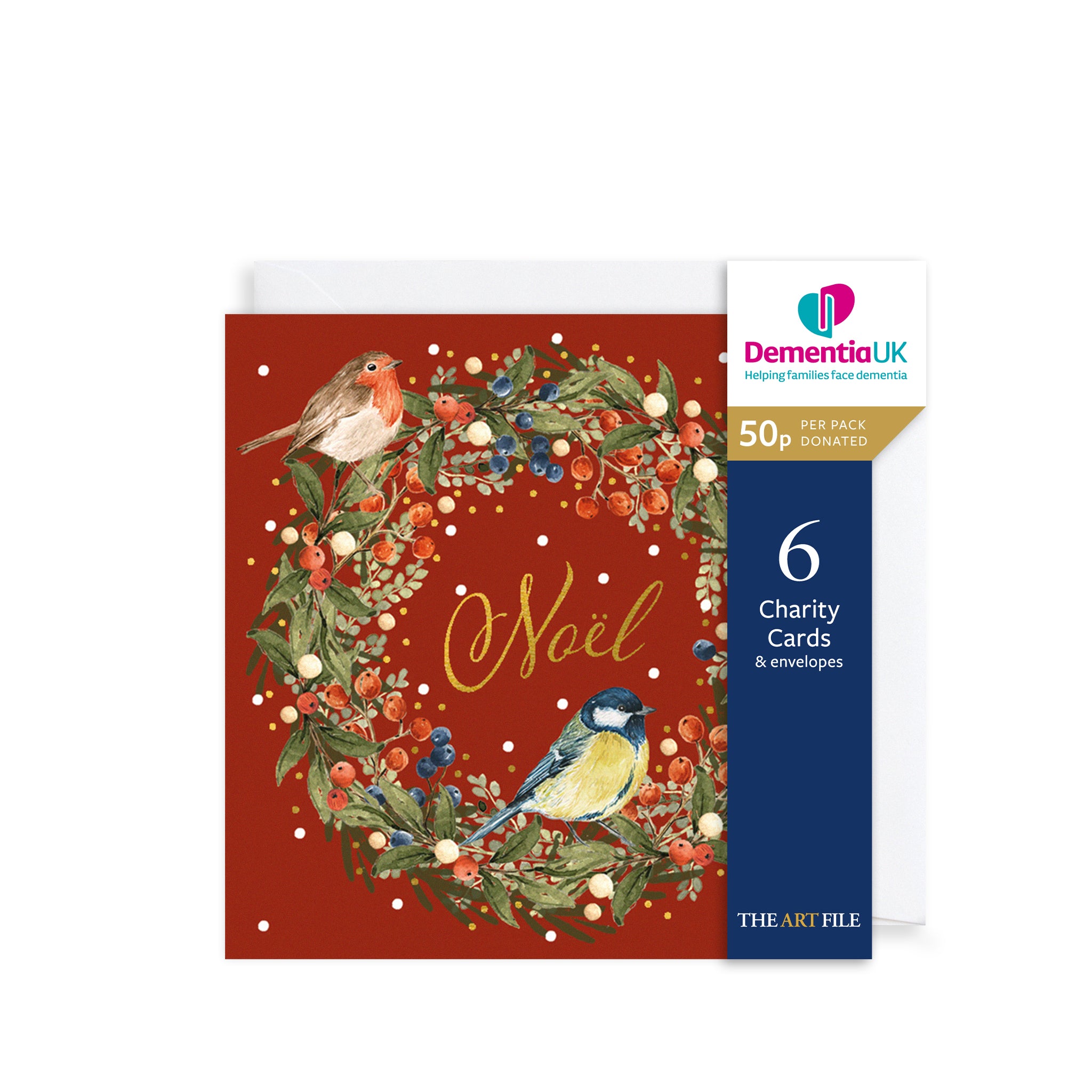 Noèl Wreath, Christmas Charity Cards The Art File
