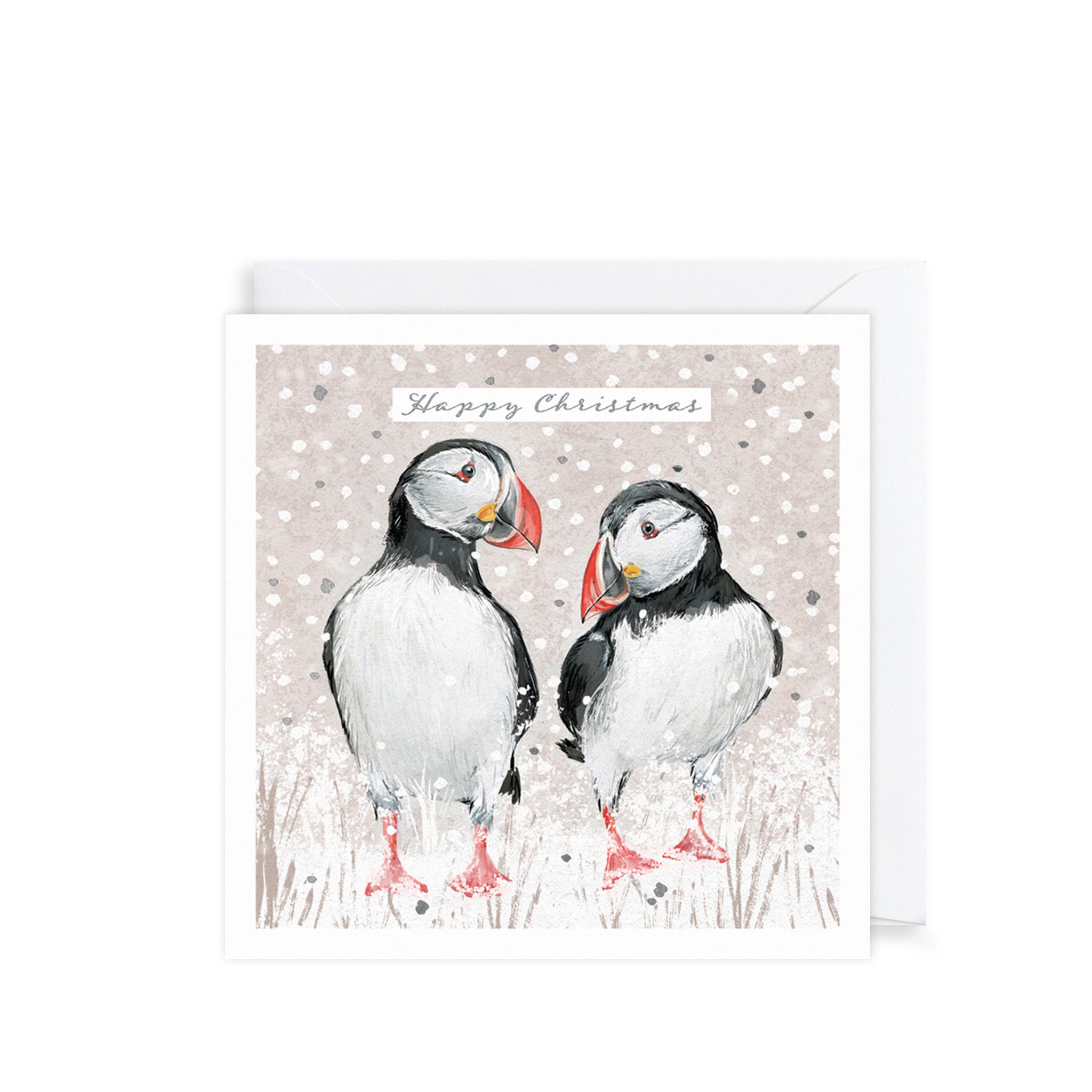 Snowy Puffins, Christmas Charity Cards