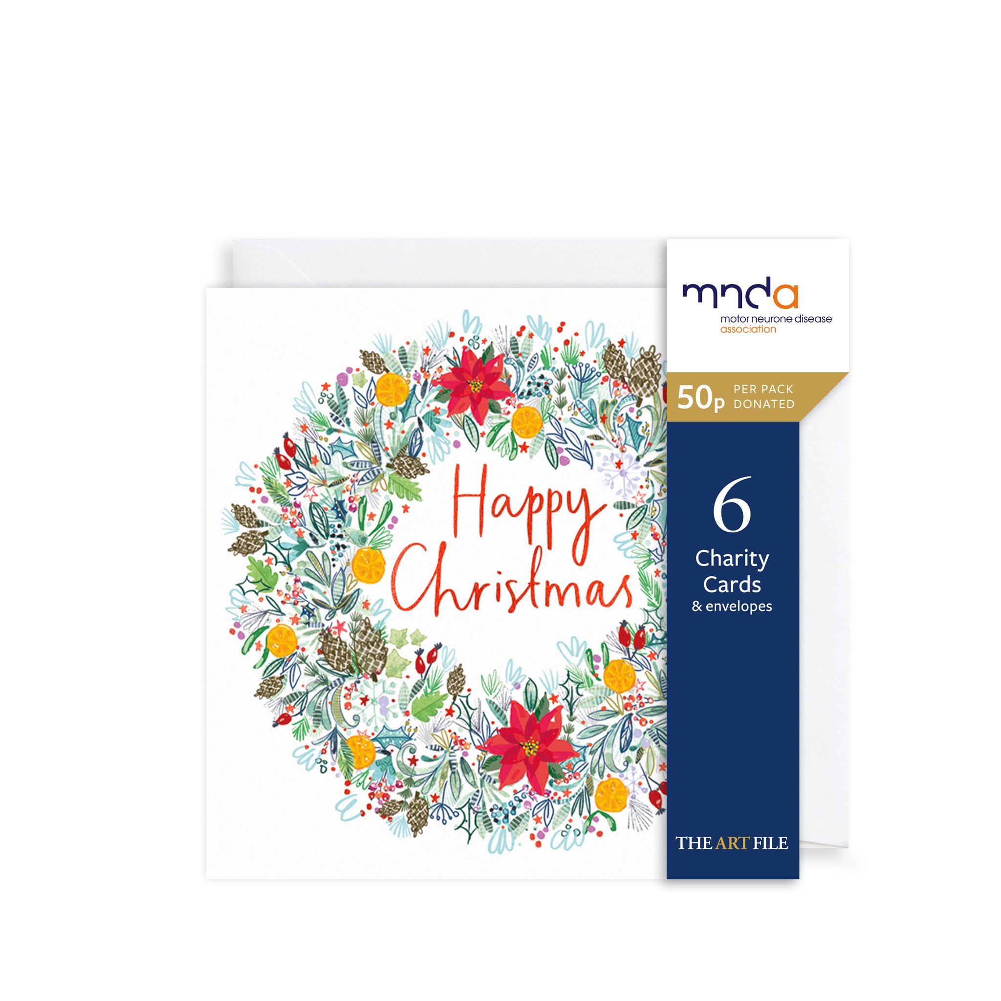 Botanical Wreath, Christmas Charity Cards