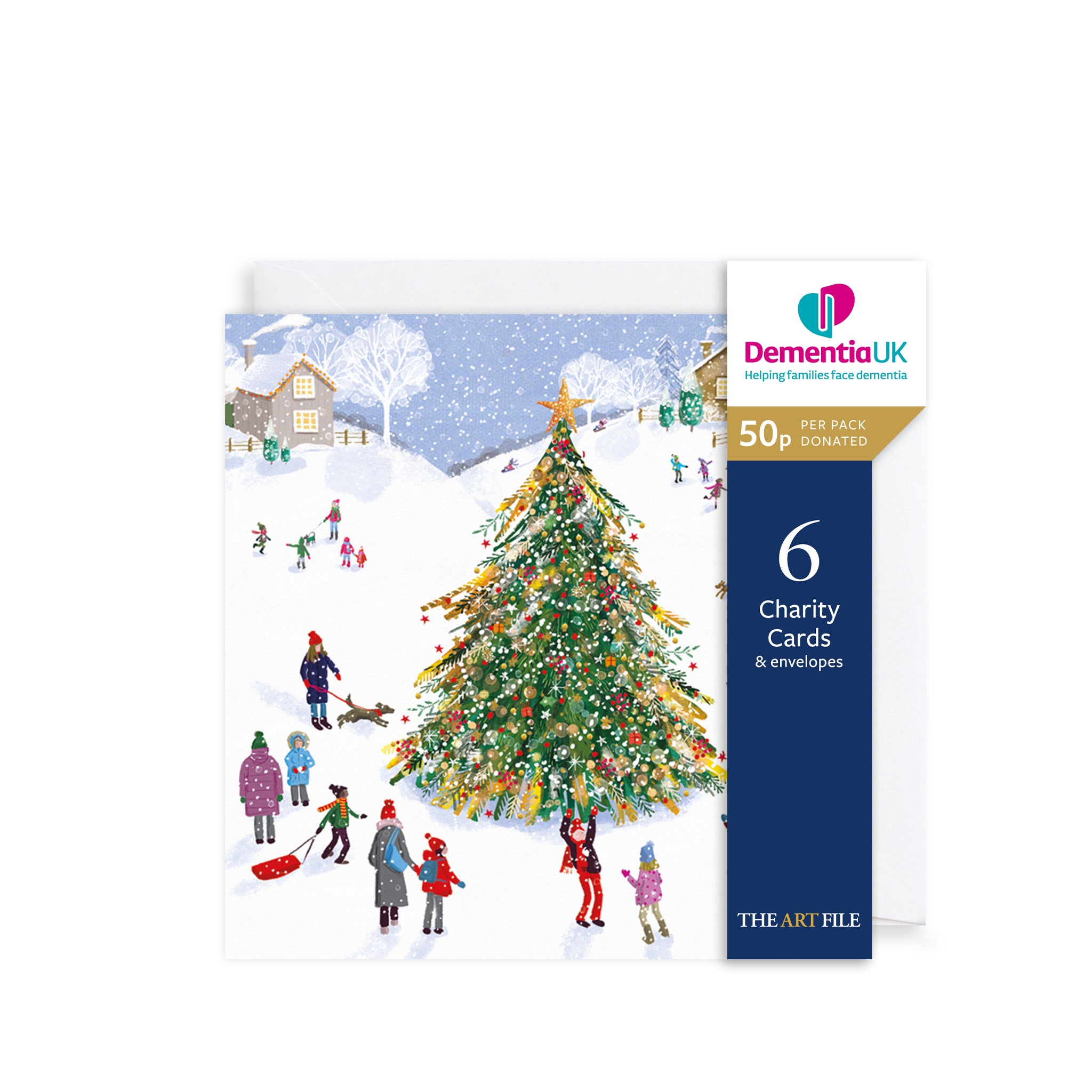 Village Christmas Tree, Christmas Charity Cards