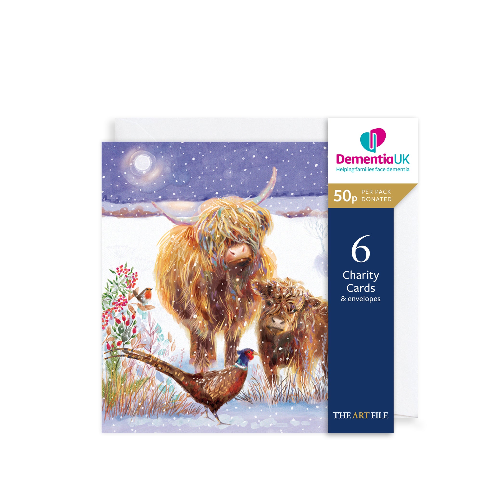 Highland Cows, Christmas Charity Cards