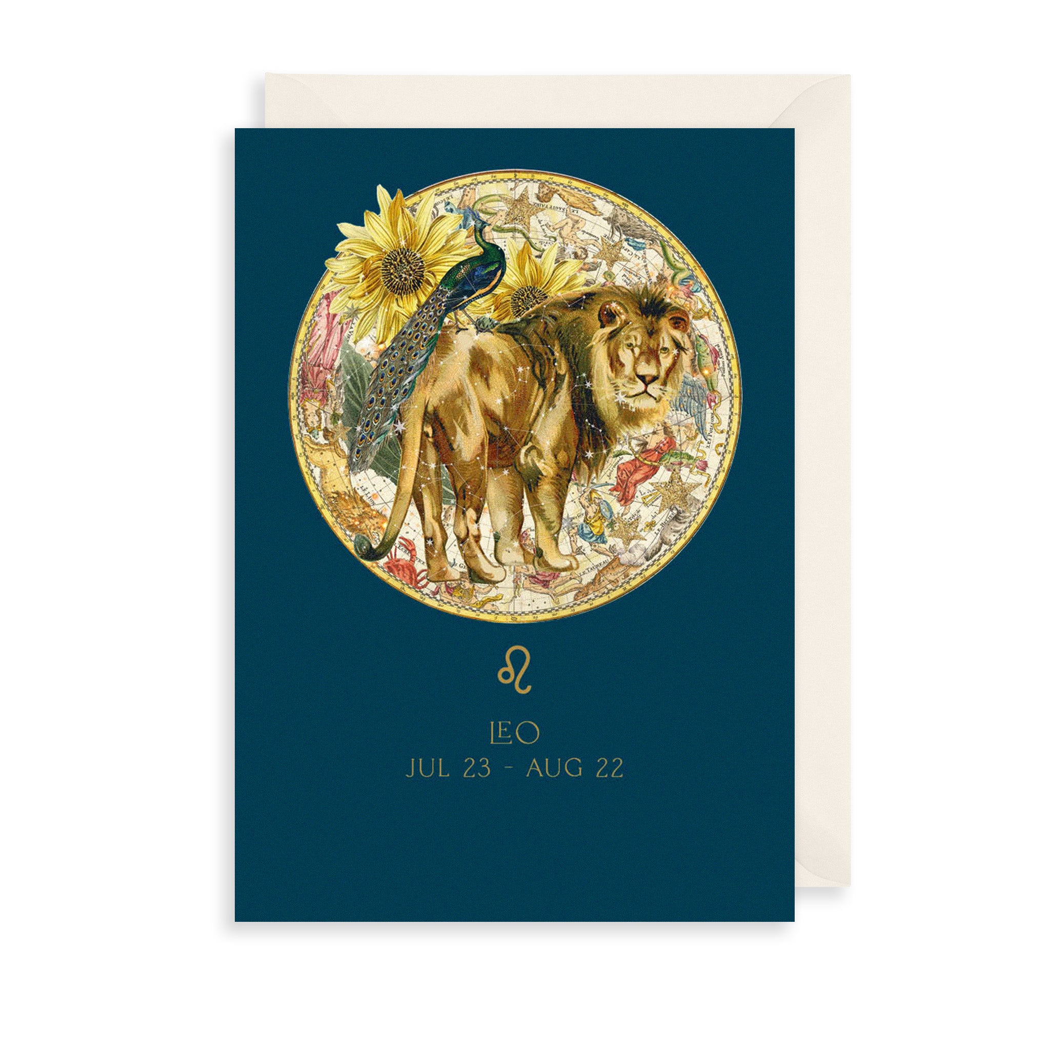 Leo Zodiac Birthday Card