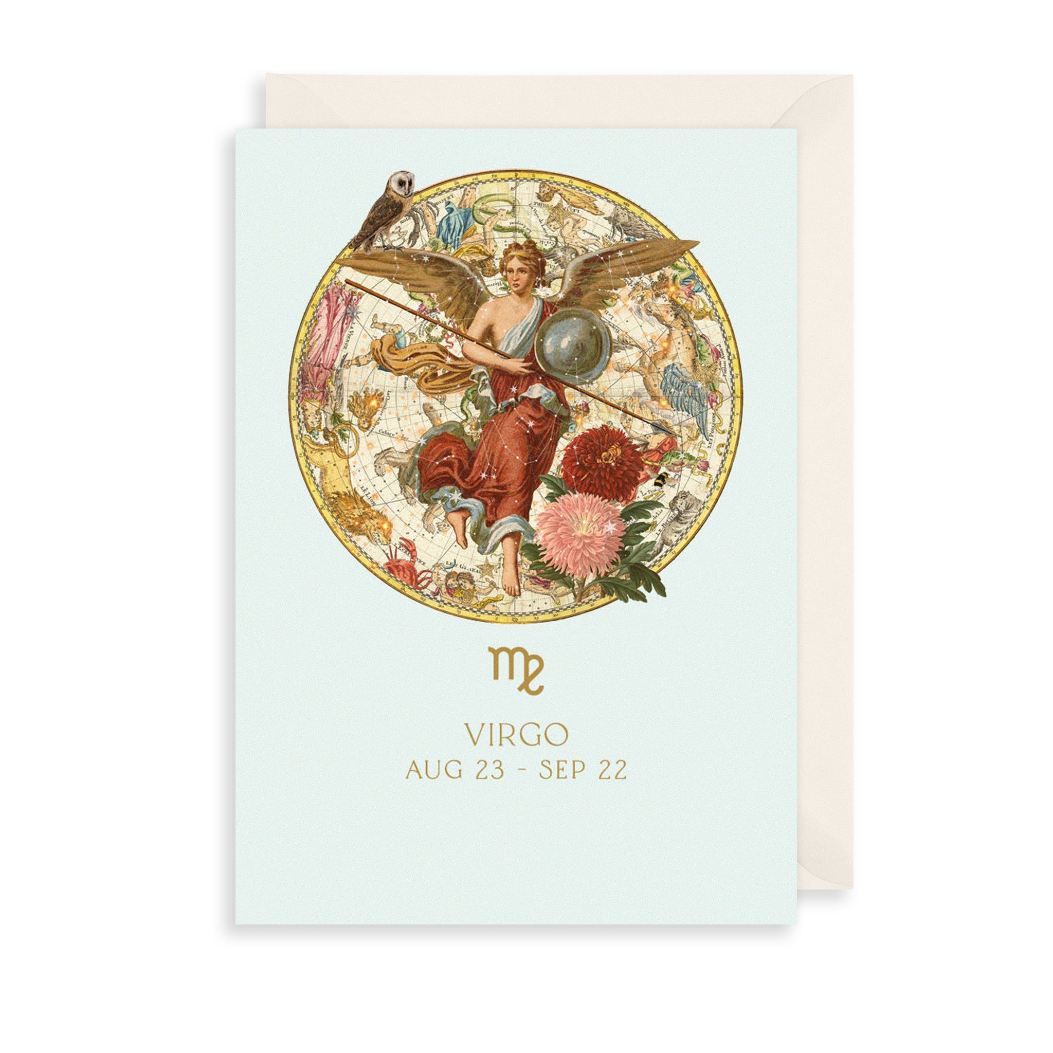 Virgo Zodiac Birthday Card