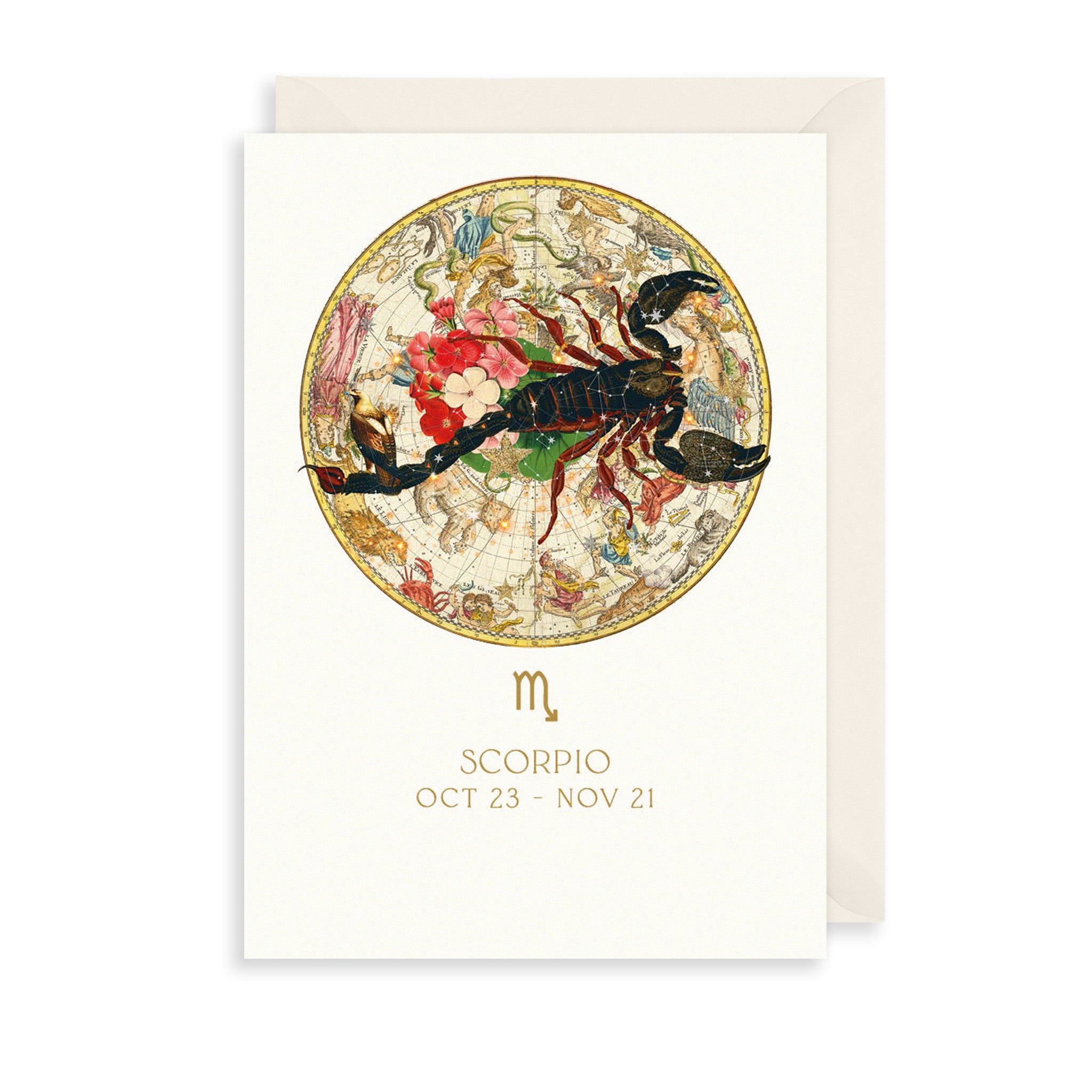 Scorpio Zodiac Birthday Card