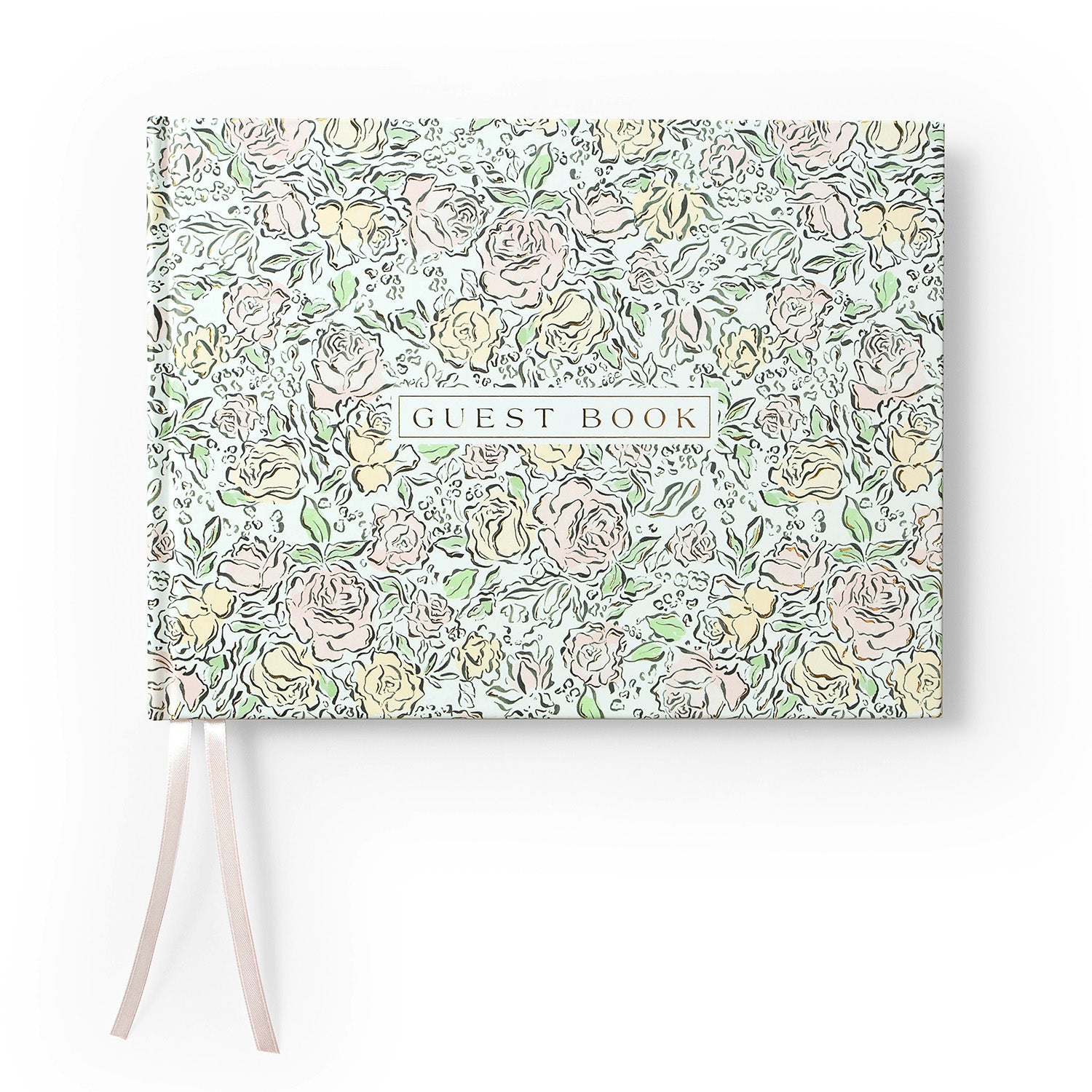 Luxury Floral Guest Book The Art File