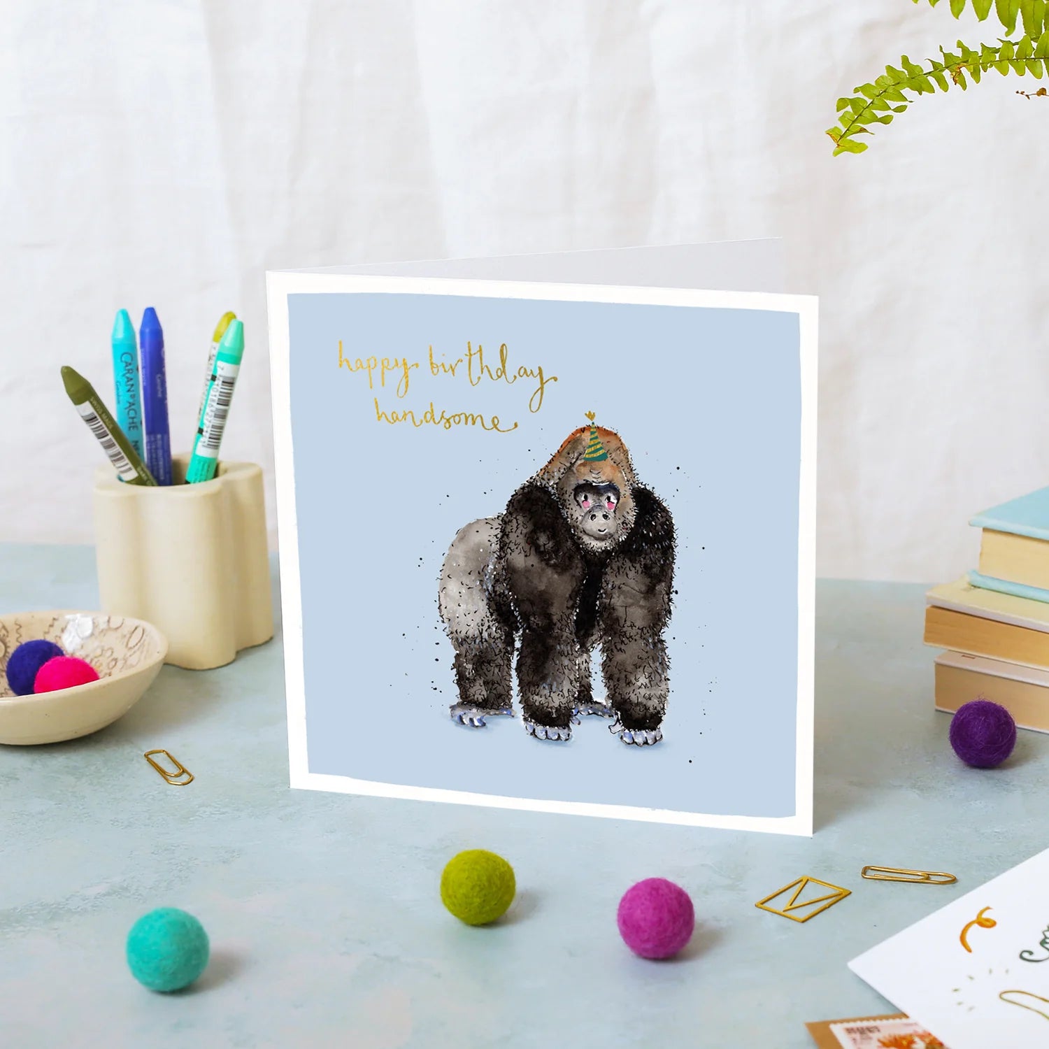 Gorilla Happy Birthday Card
