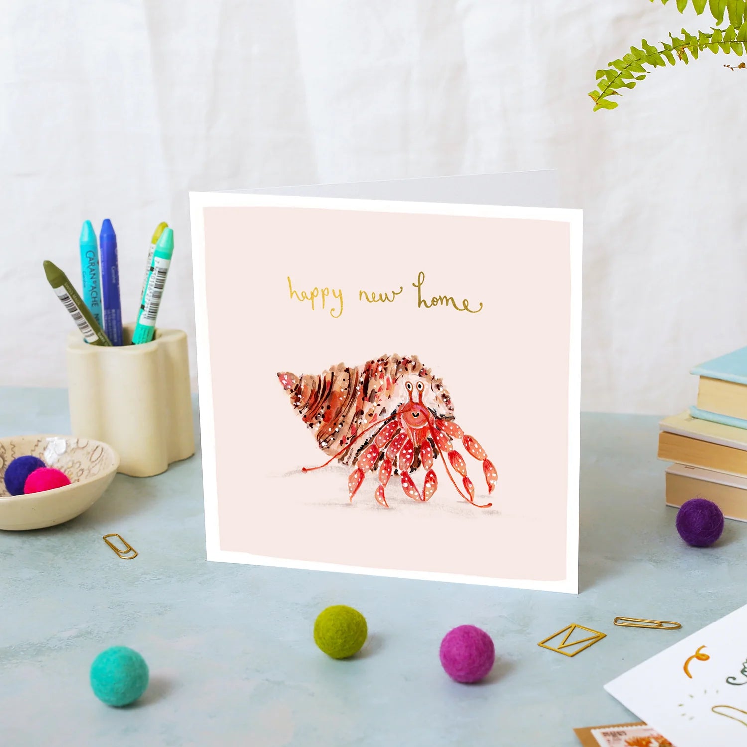 Crab Happy New Home Card