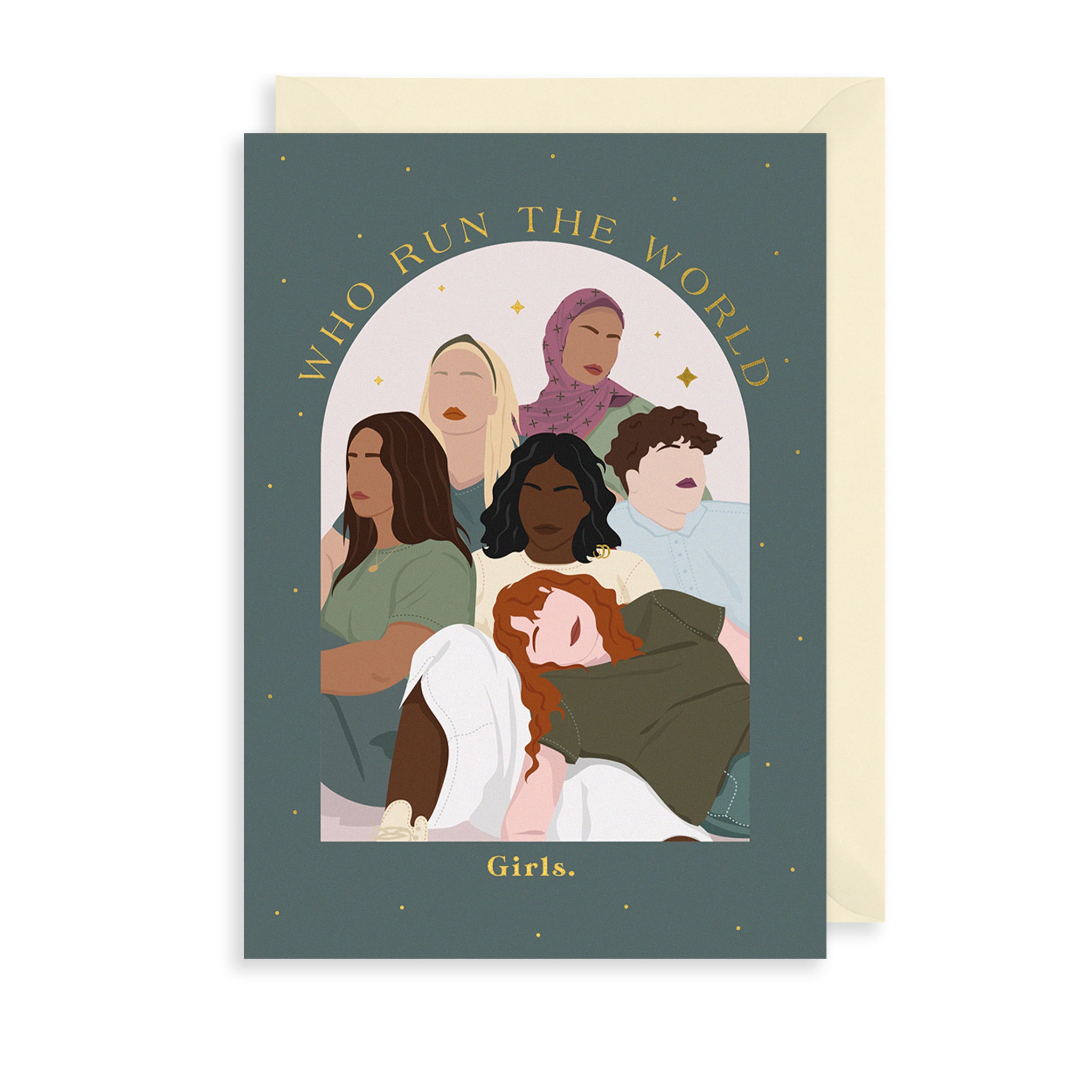 Run The World Greetings Card The Art File