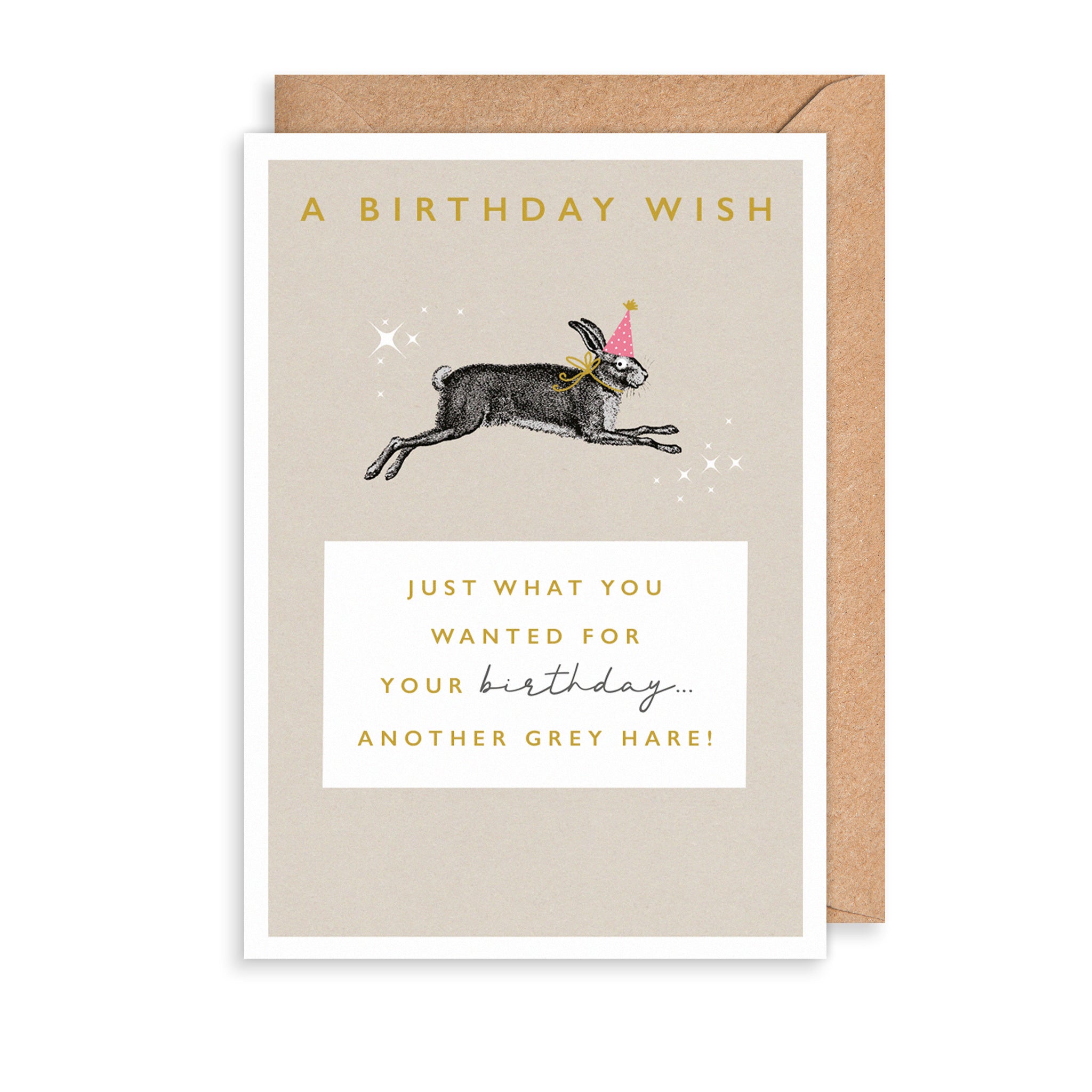 Another Grey Hare Greetings Card The Art File