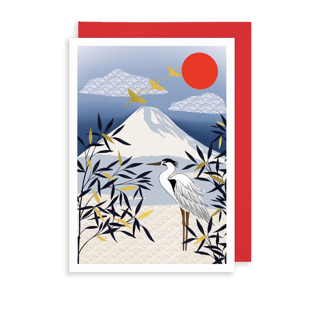 Mount Fuji Greetings Card The Art File