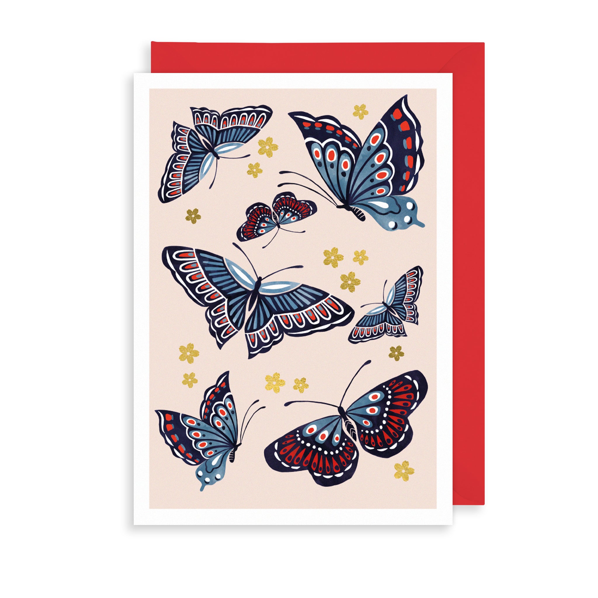Butterfly Form Greetings Card The Art File