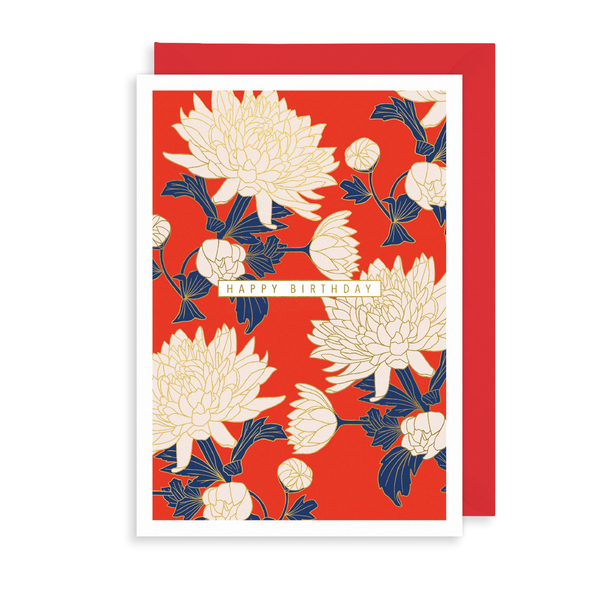 White Flowers Greetings Card The Art File