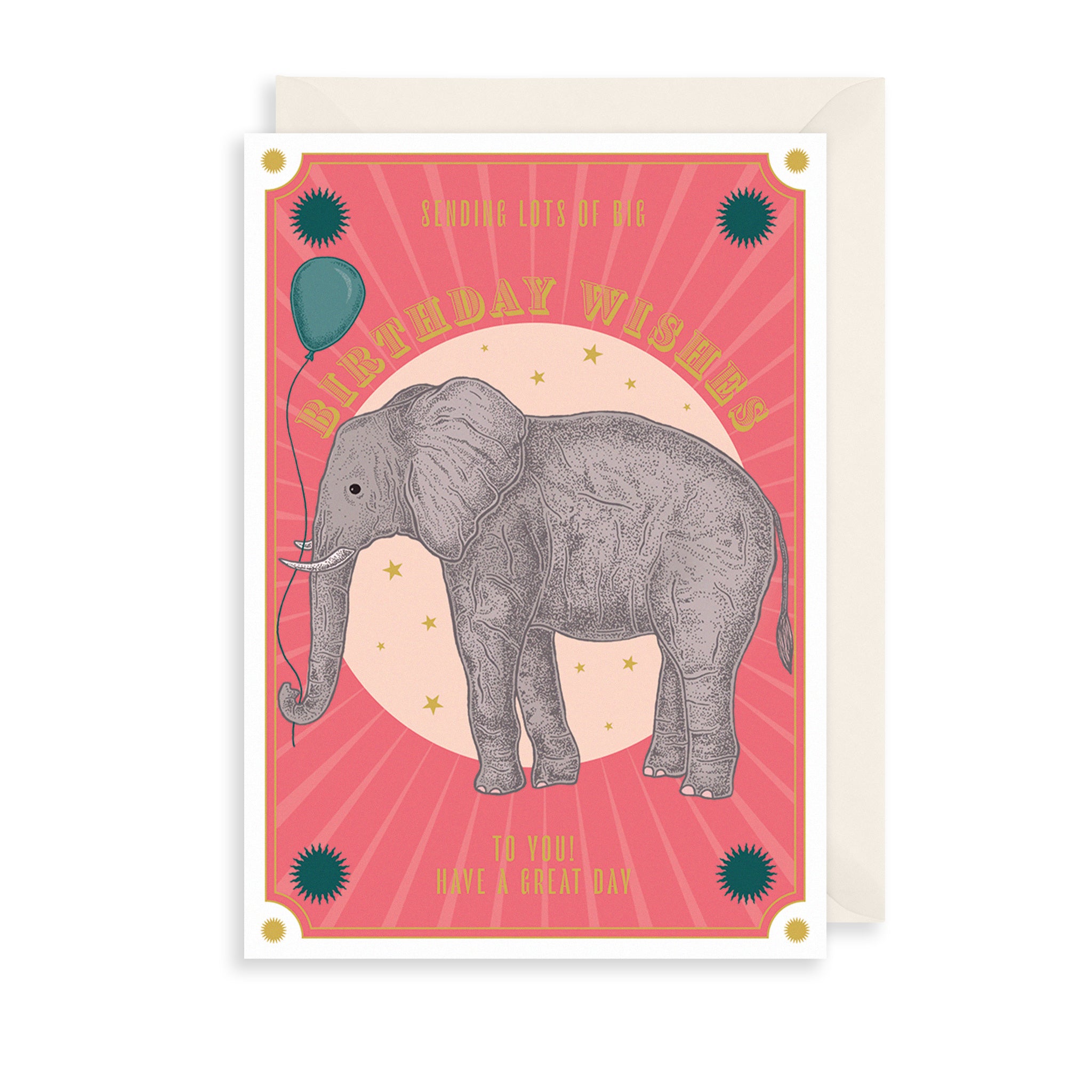 Big Birthday Wishes Greetings Card The Art File