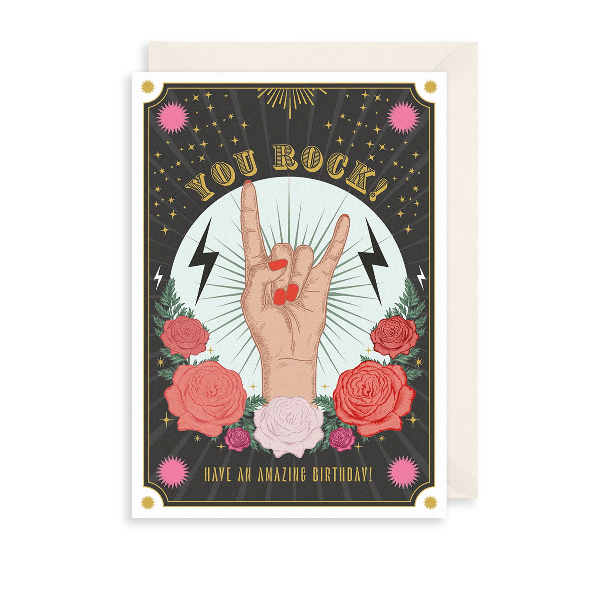 You Rock Greetings Card The Art File