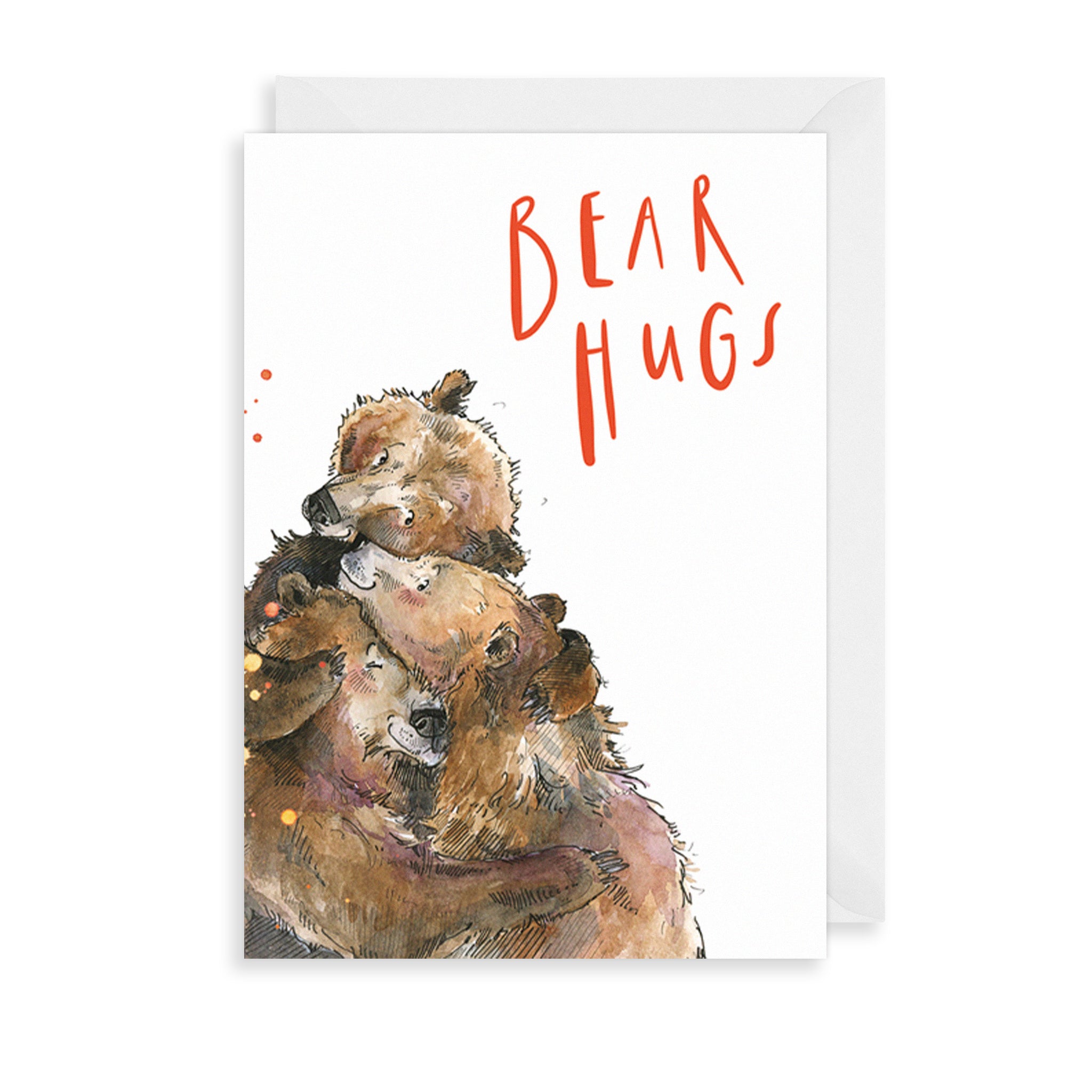 Bear Hugs Greetings Card The Art File