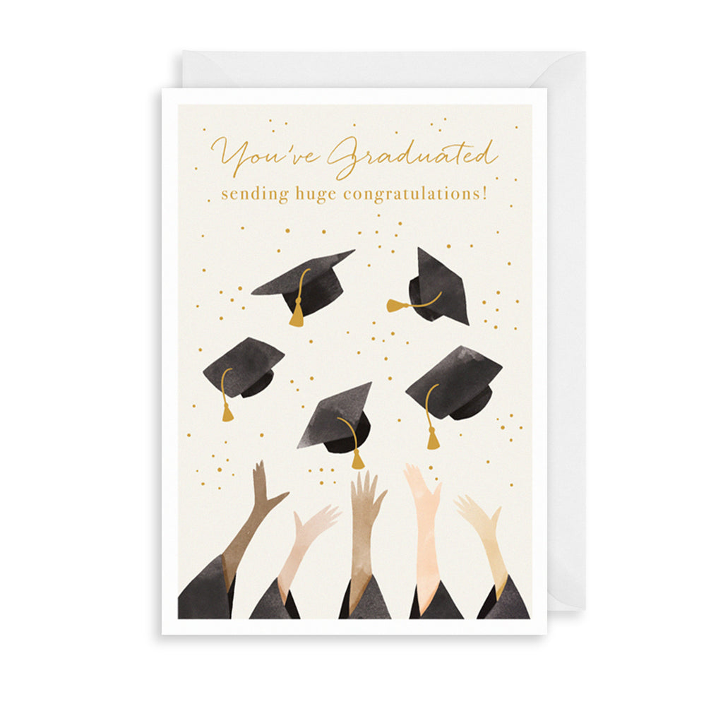 Graduation Hats Greetings Card The Art File