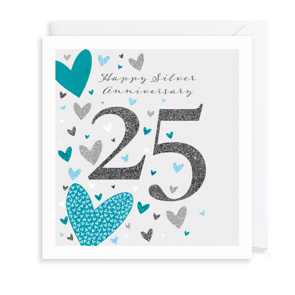 25th Anniversary Greetings Card The Art File