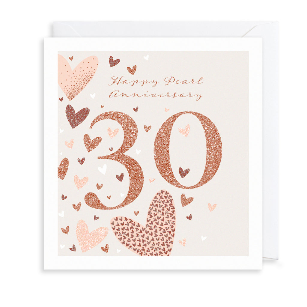 30th Anniversary Greetings Card The Art File