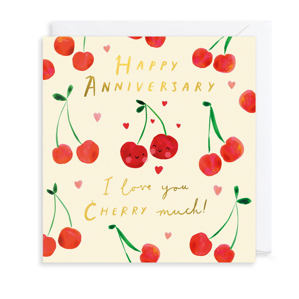 Love You Cherry Much Greetings Card The Art File
