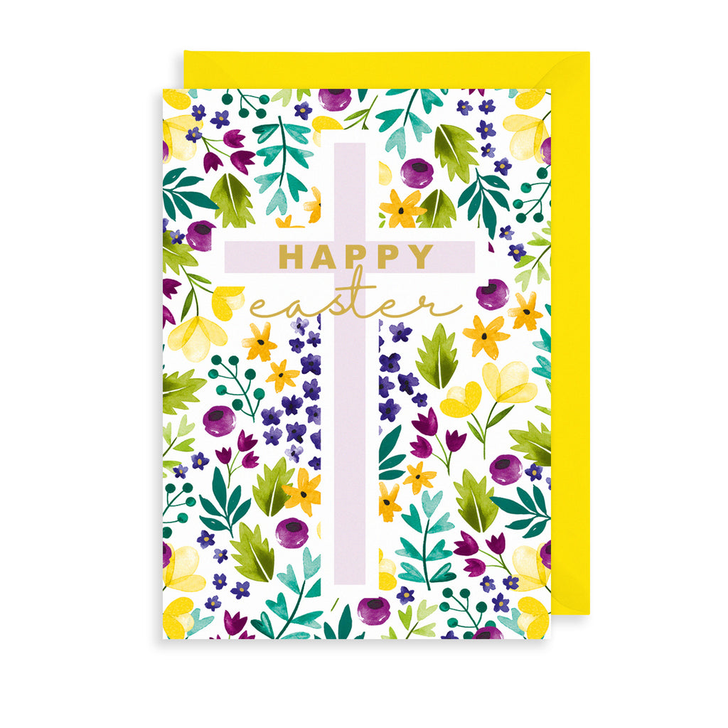 Easter Flowers Greetings Card The Art File