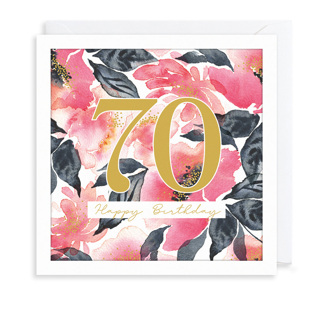 70th Birthday Greetings Card The Art File