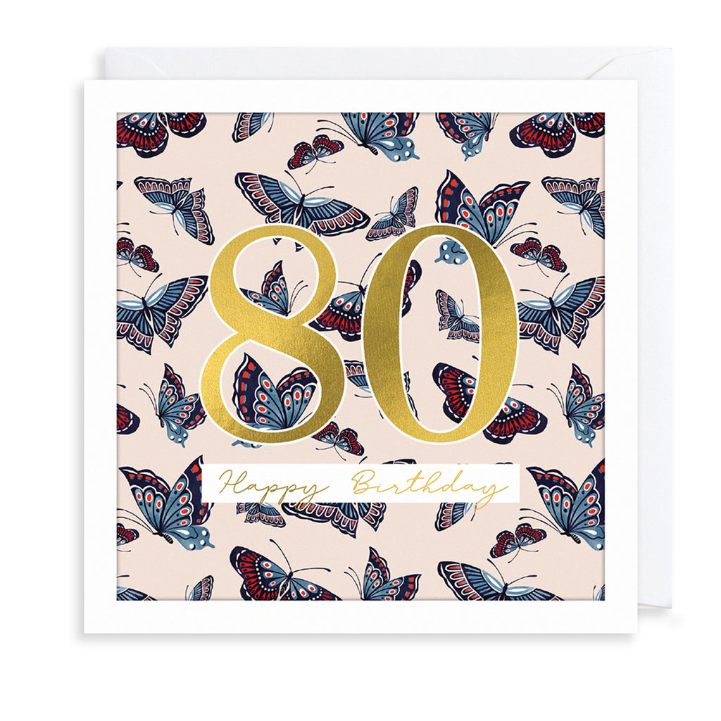 80th Birthday Greetings Card The Art File