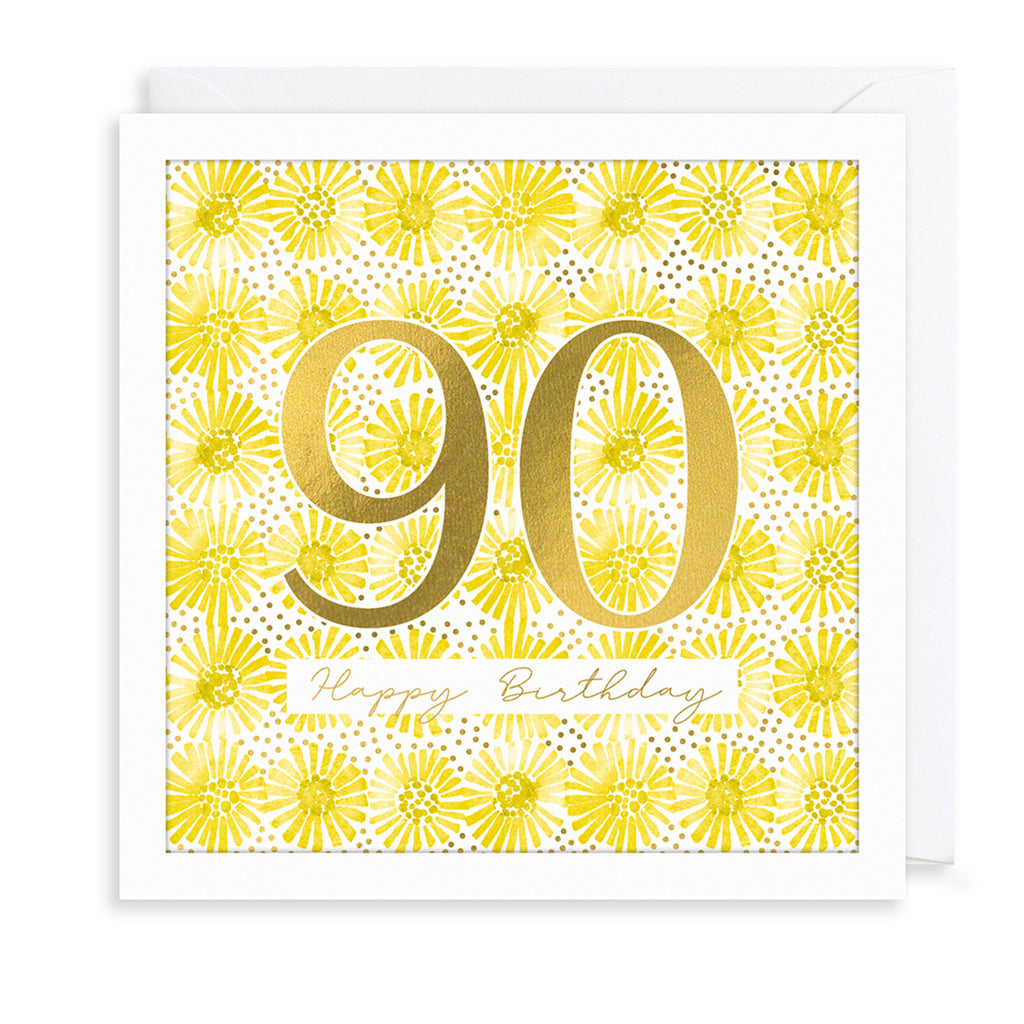 90th Birthday Greetings Card The Art File