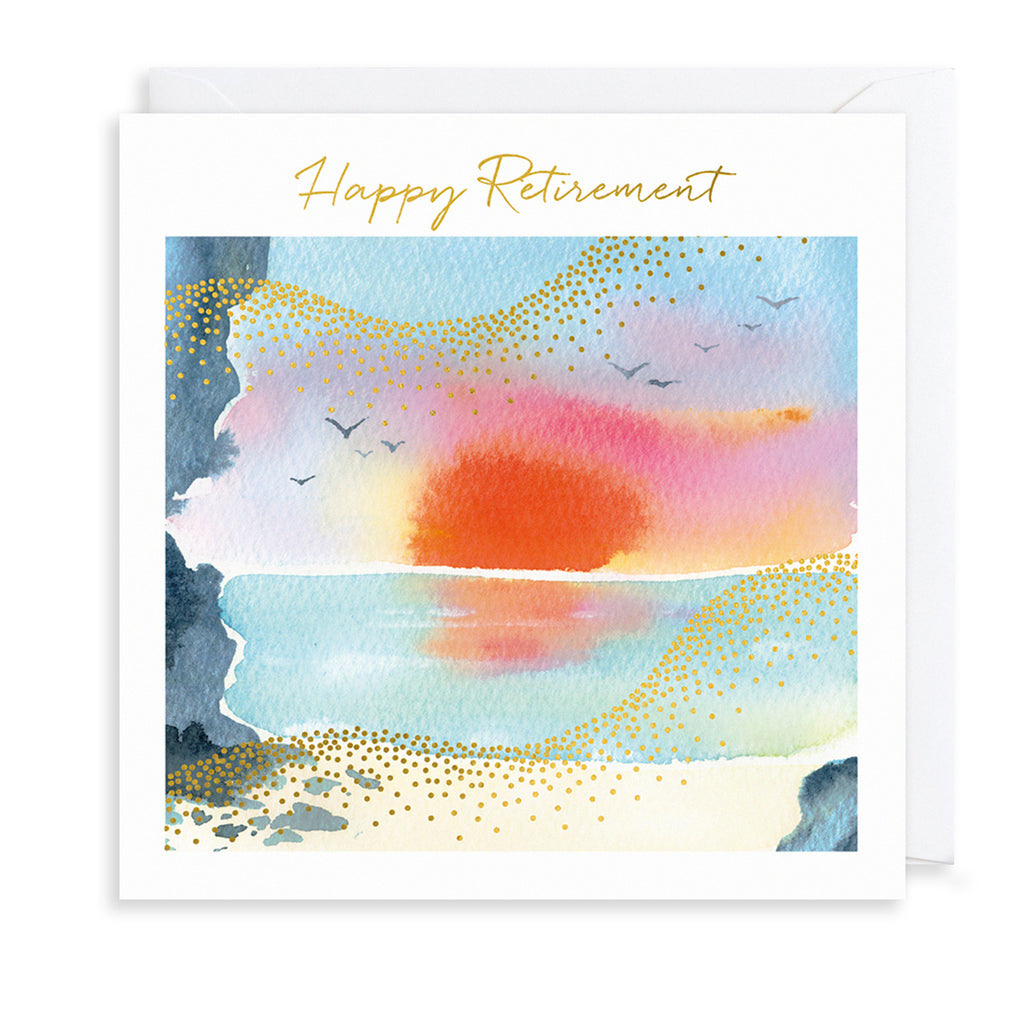 Retirement Sunset Greetings Card The Art File