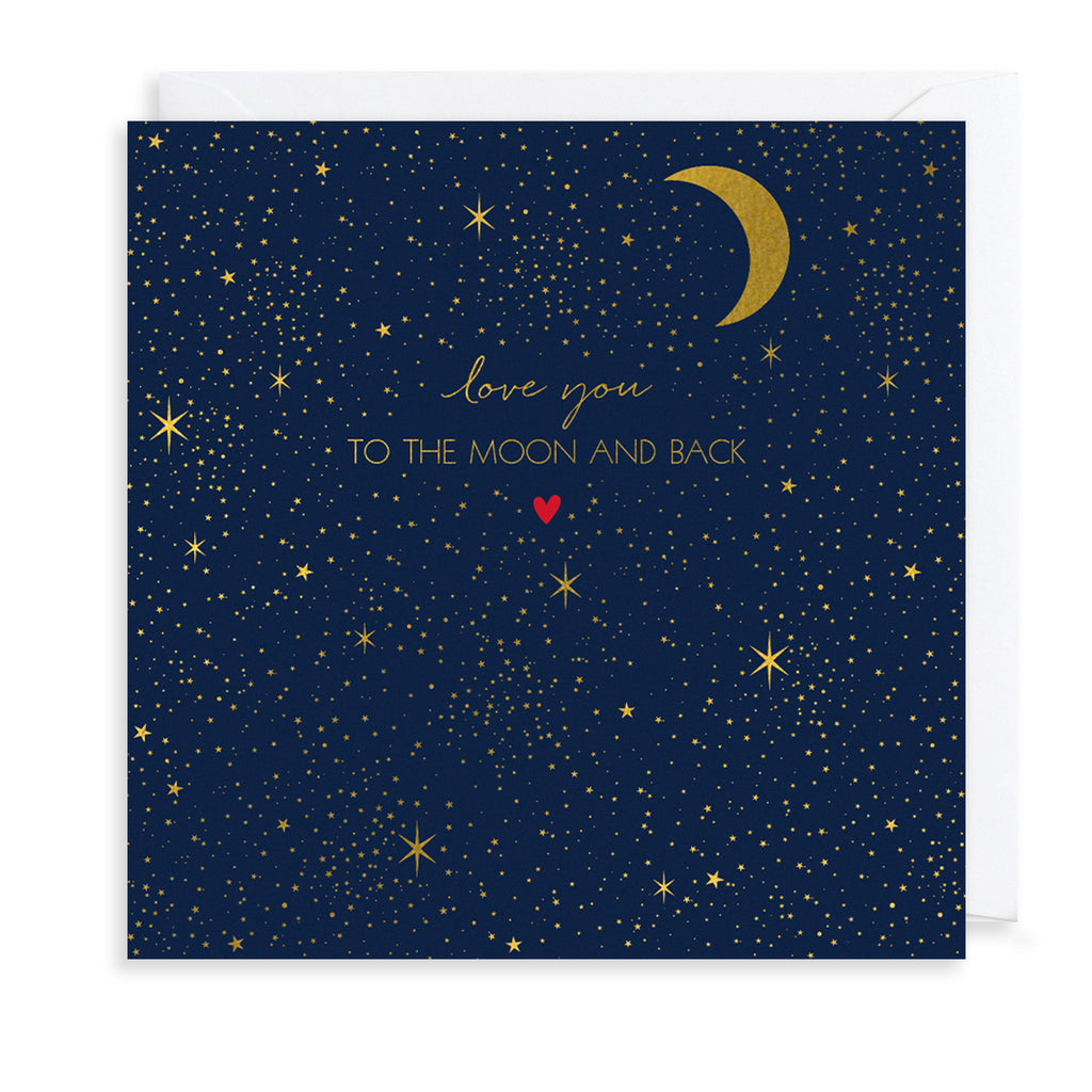 Moon & Back Greetings Card The Art File