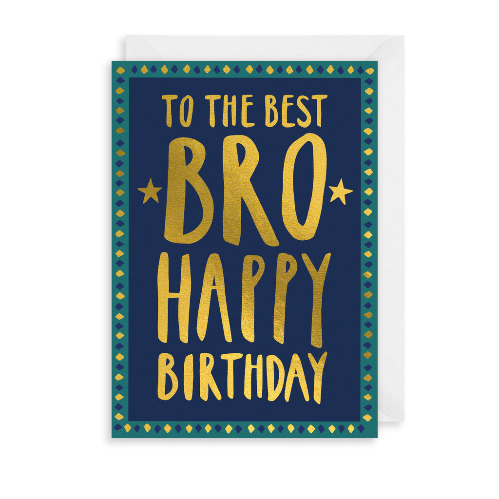 Best Bro Greetings Card The Art File
