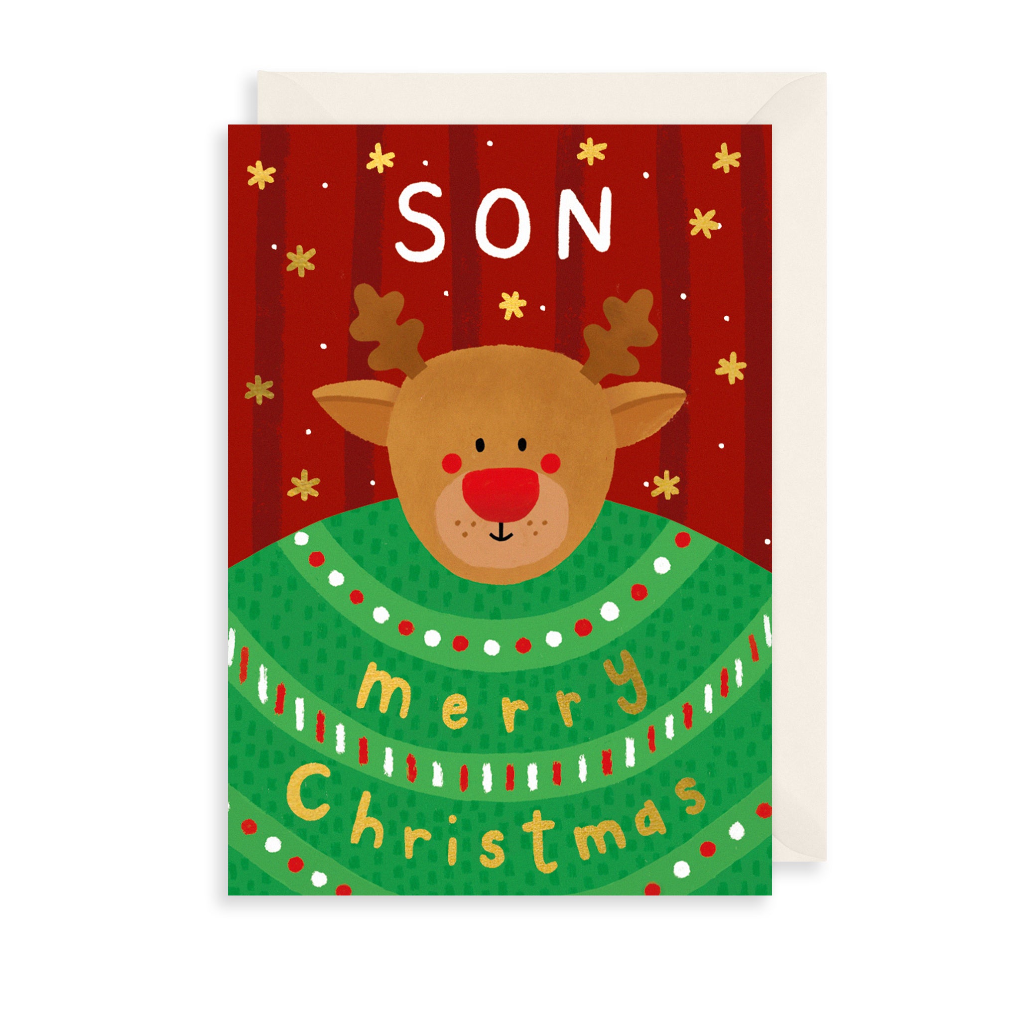 Rudolph Son Christmas Card