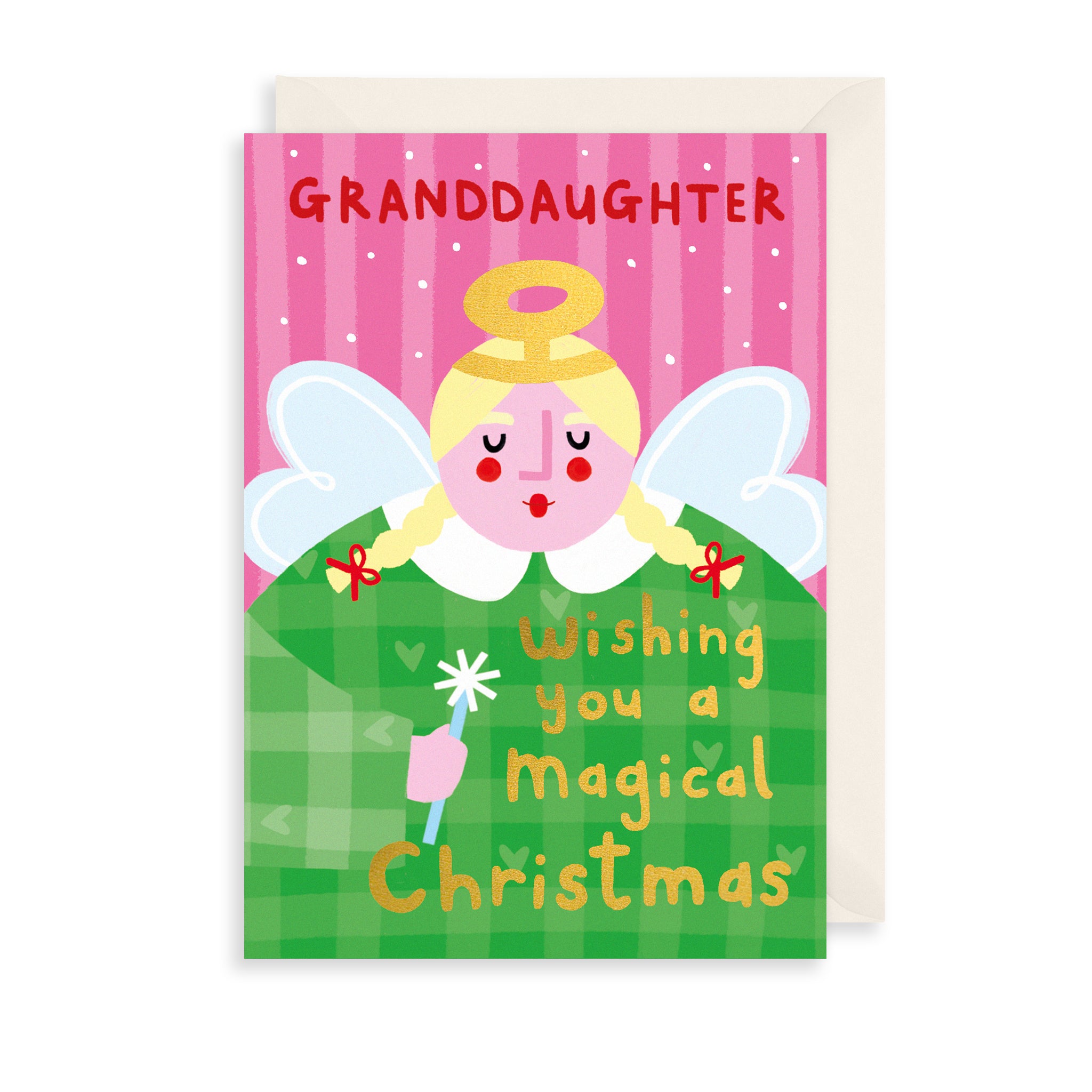 Angel Granddaughter Christmas Card