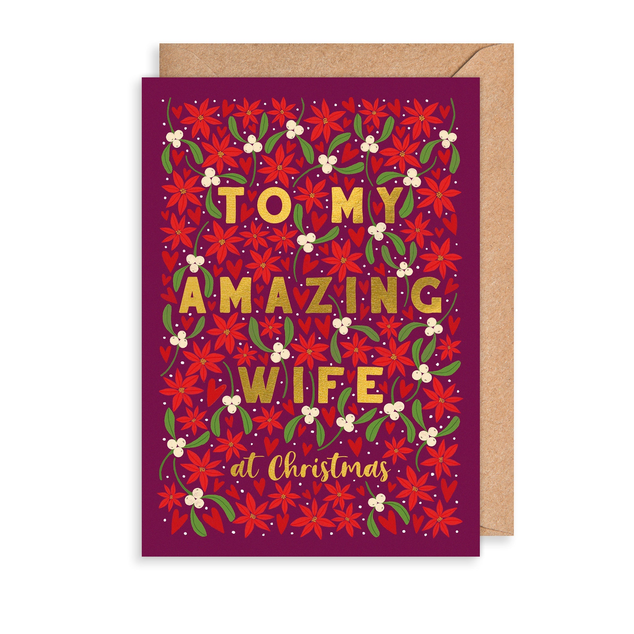 Amazing Wife Christmas Card