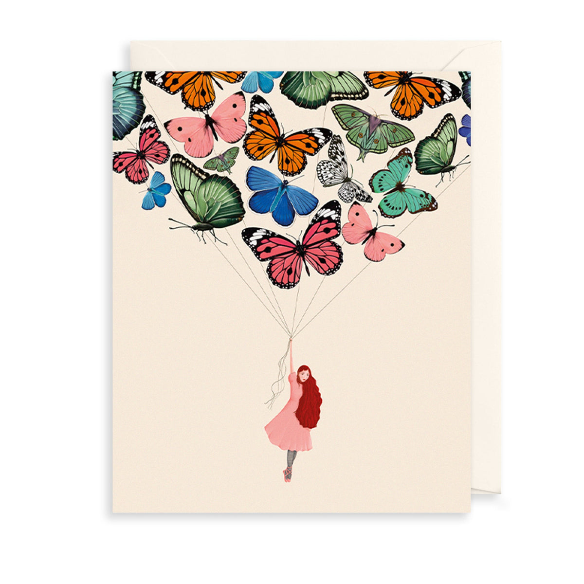 Flying with Butterflies Birthday Card
