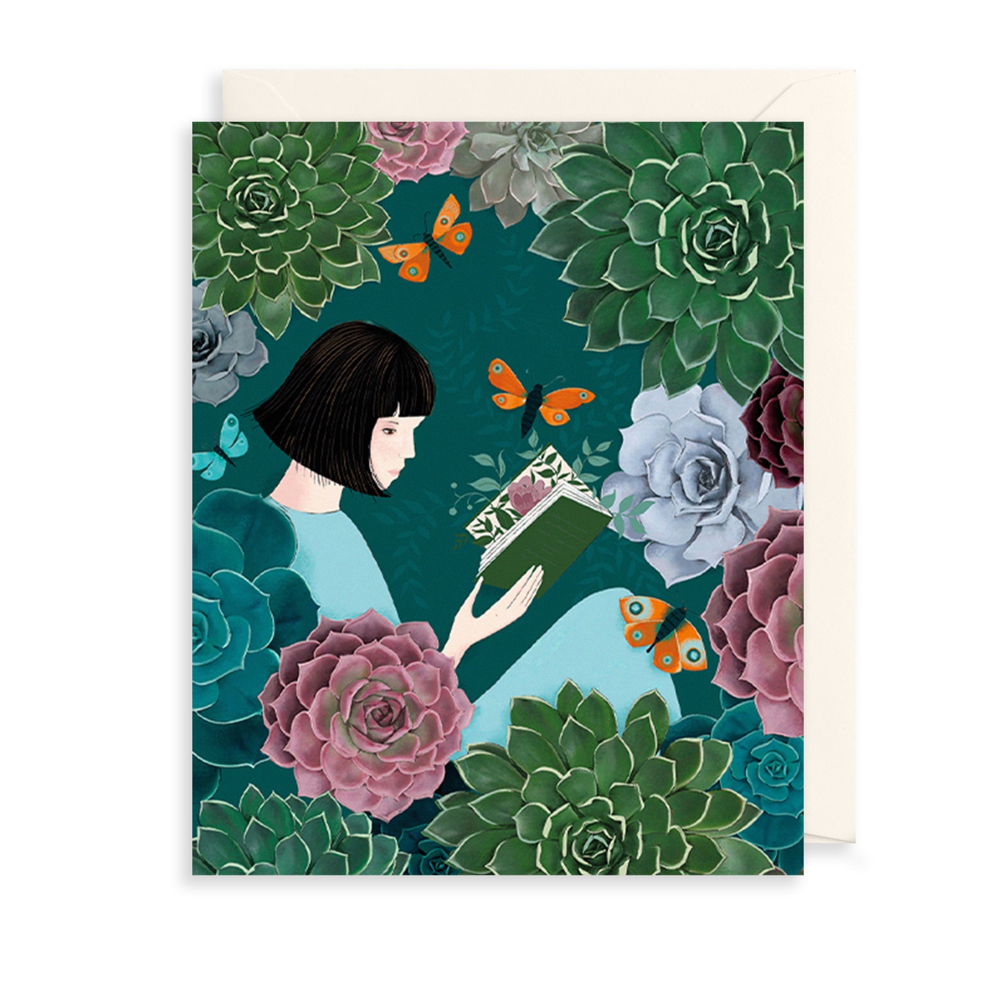 Nature Reading Birthday Card