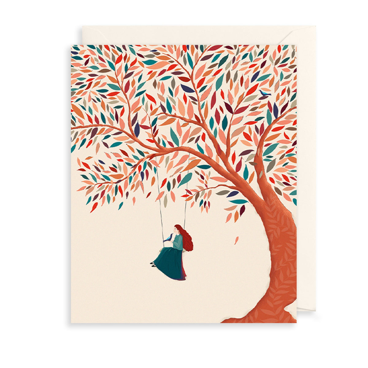 Swinging in the Trees Birthday Card