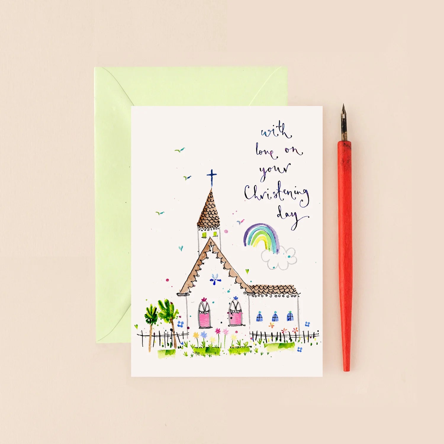 With Love on Your Christening Day Card