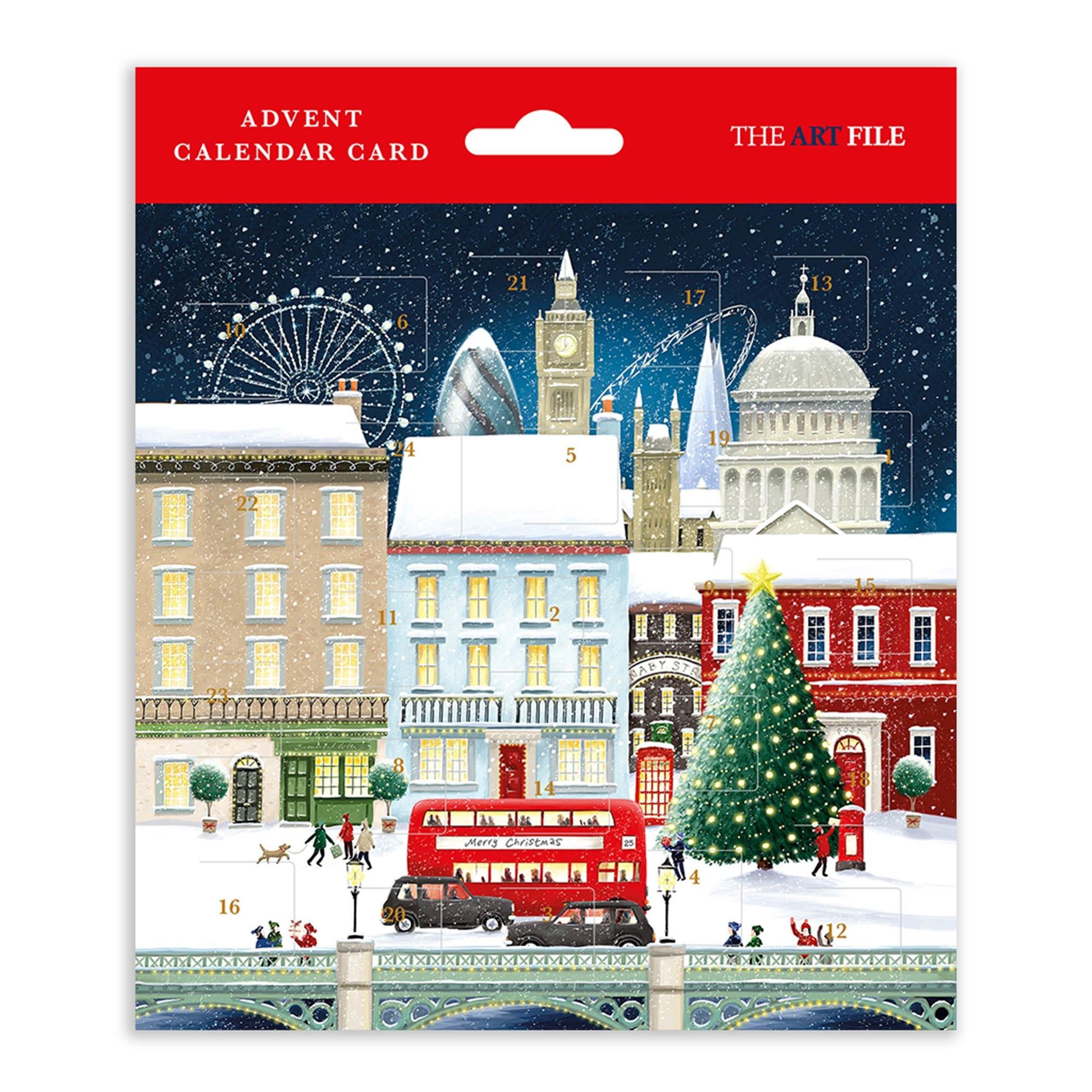 London Christmas Advent Card
