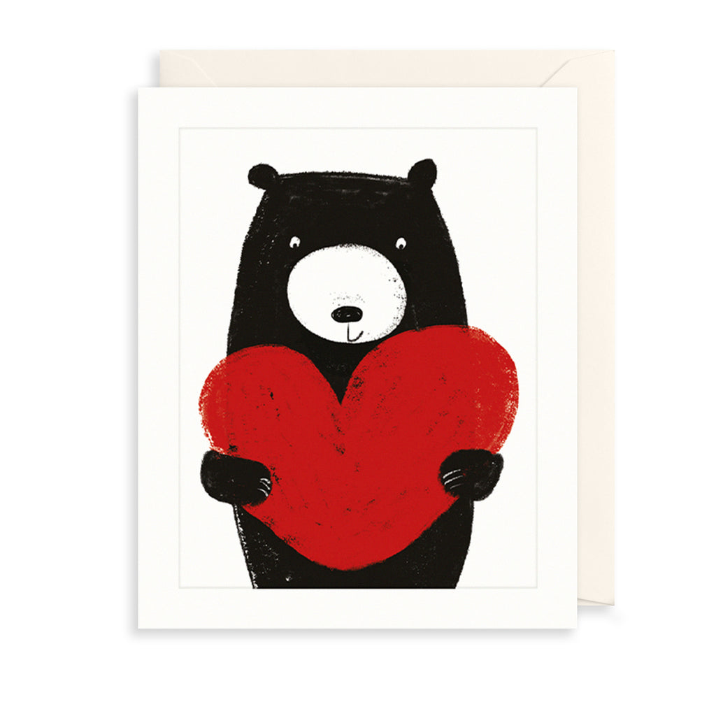 Bear Heart Greetings Card The Art File