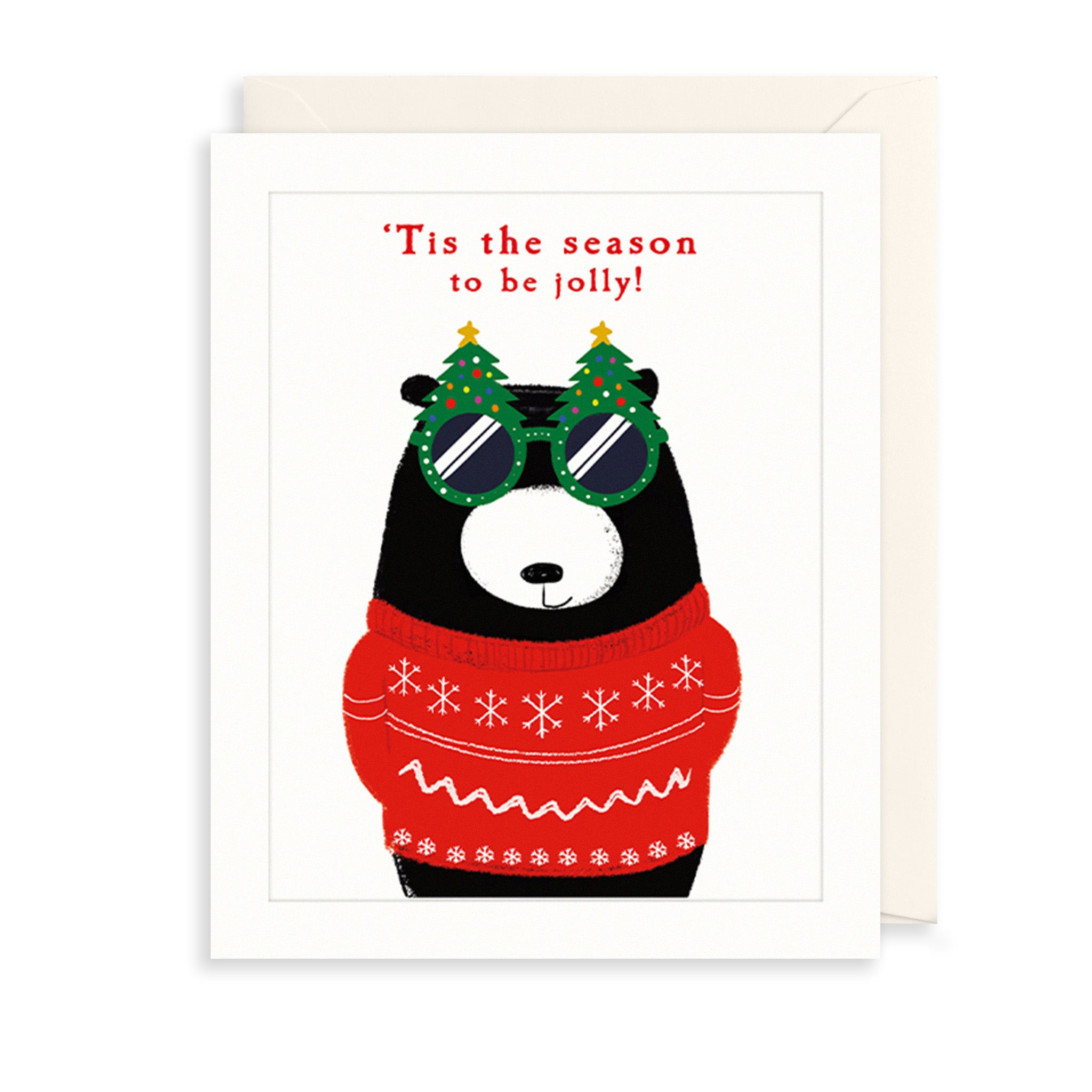 Jolly Bear Christmas Card